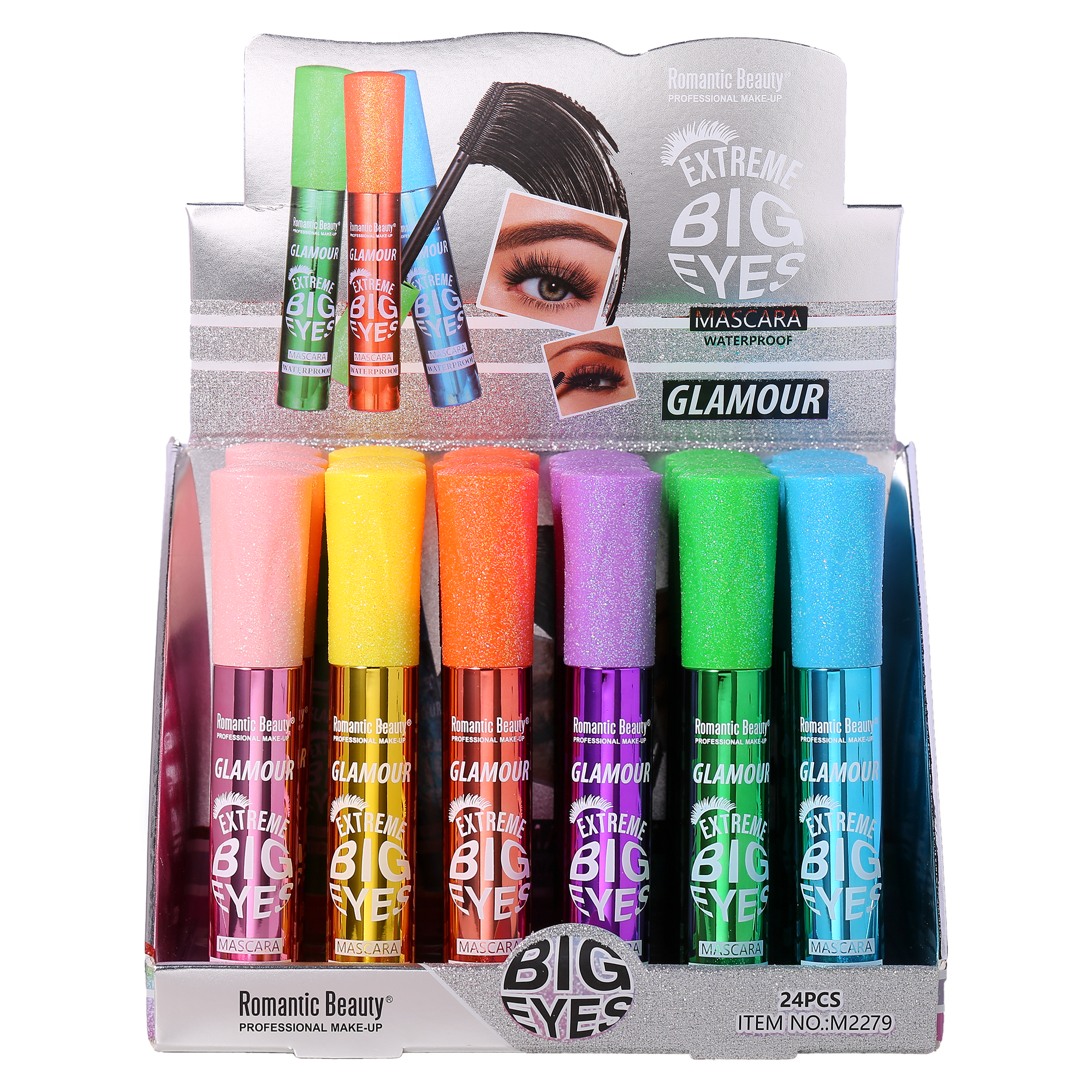 Pack 24 unidades MASCARA DE PESTAÑA  EXTREME BIG EYES GLAMOUR