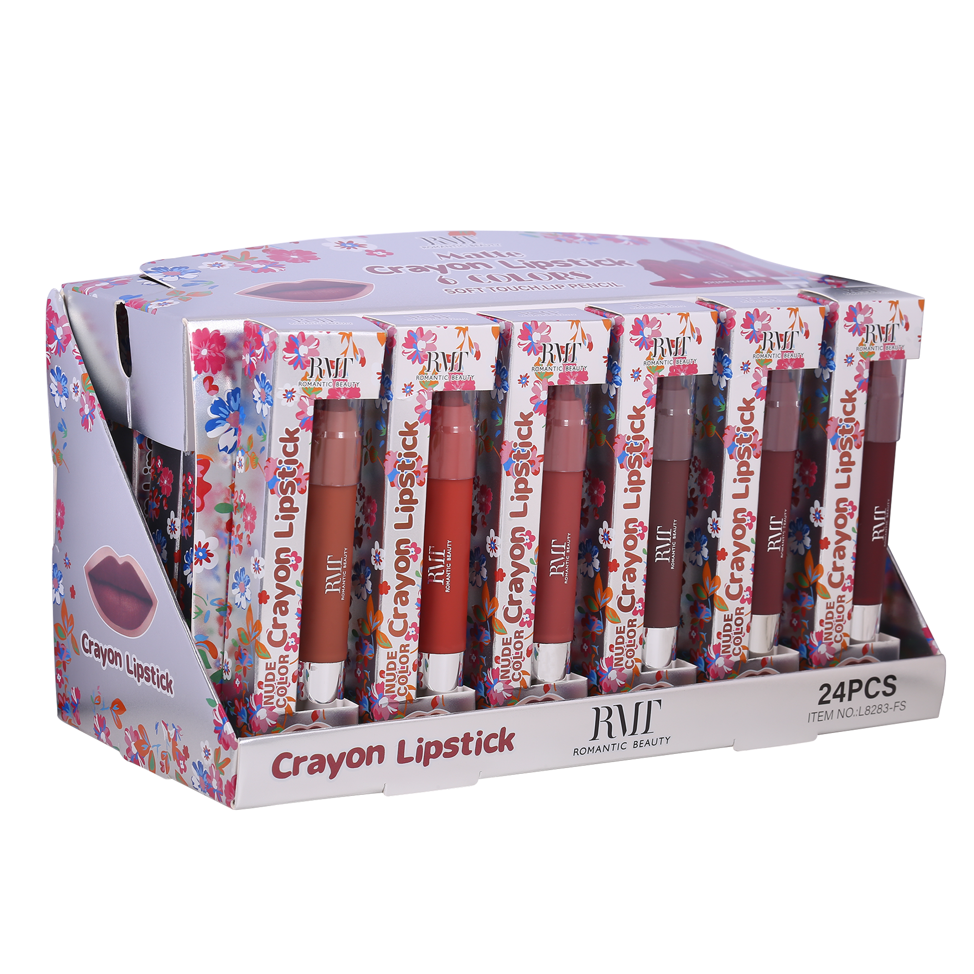 Miniatura Pack 24 unidades LIPSTICK MATTE CRAYON  6 COLORS
