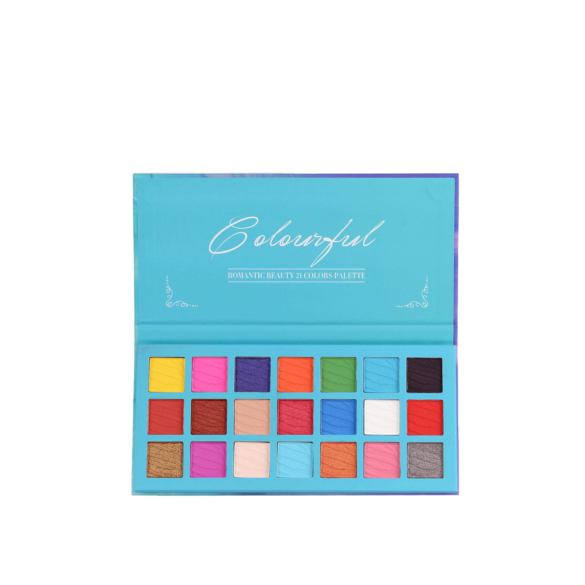 Pack de 12 unidades Paleta de 21 sombras Romantic Beauty