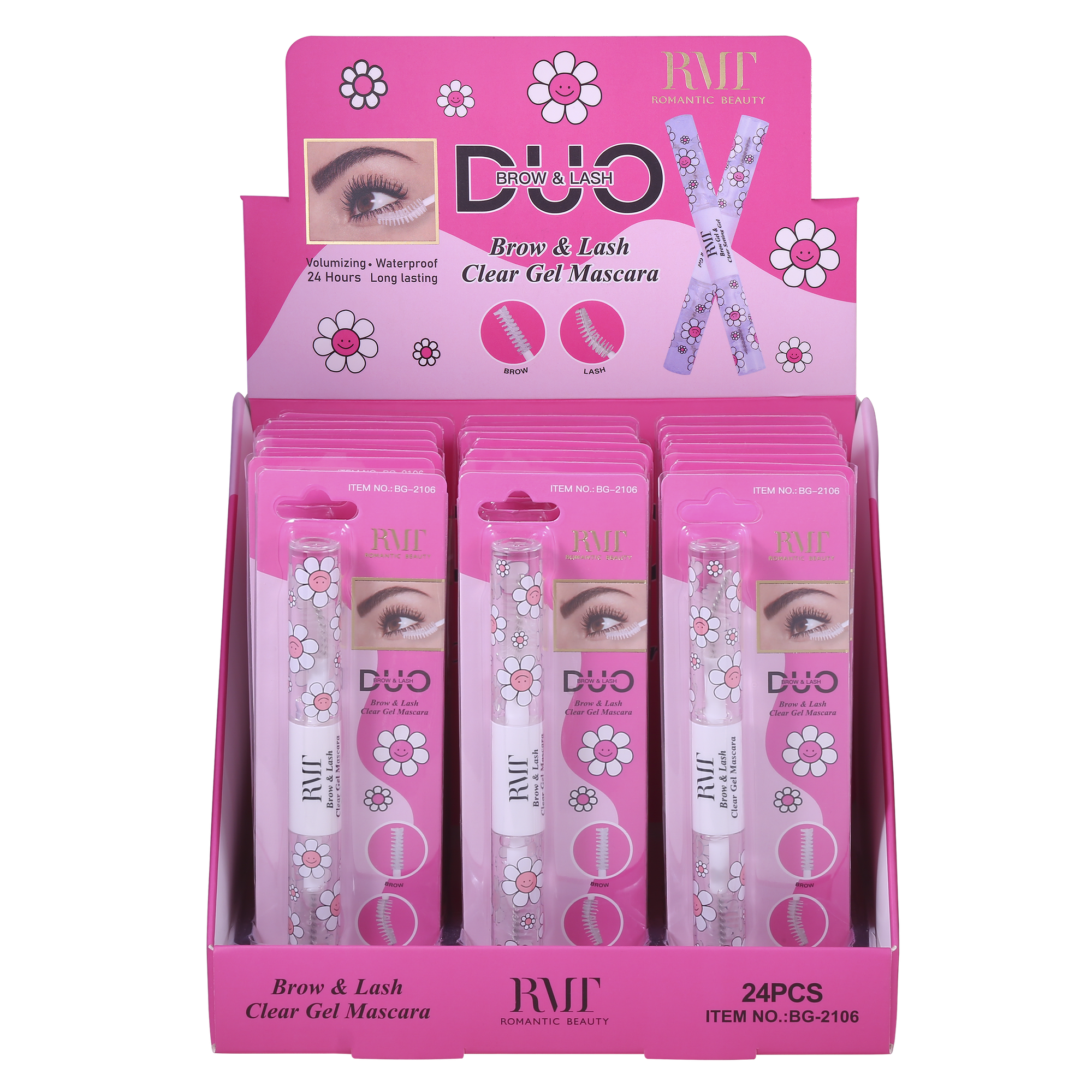 Pack 24 unidades GEL DE CEJAS Y MASCARA DE PESTAÑAS