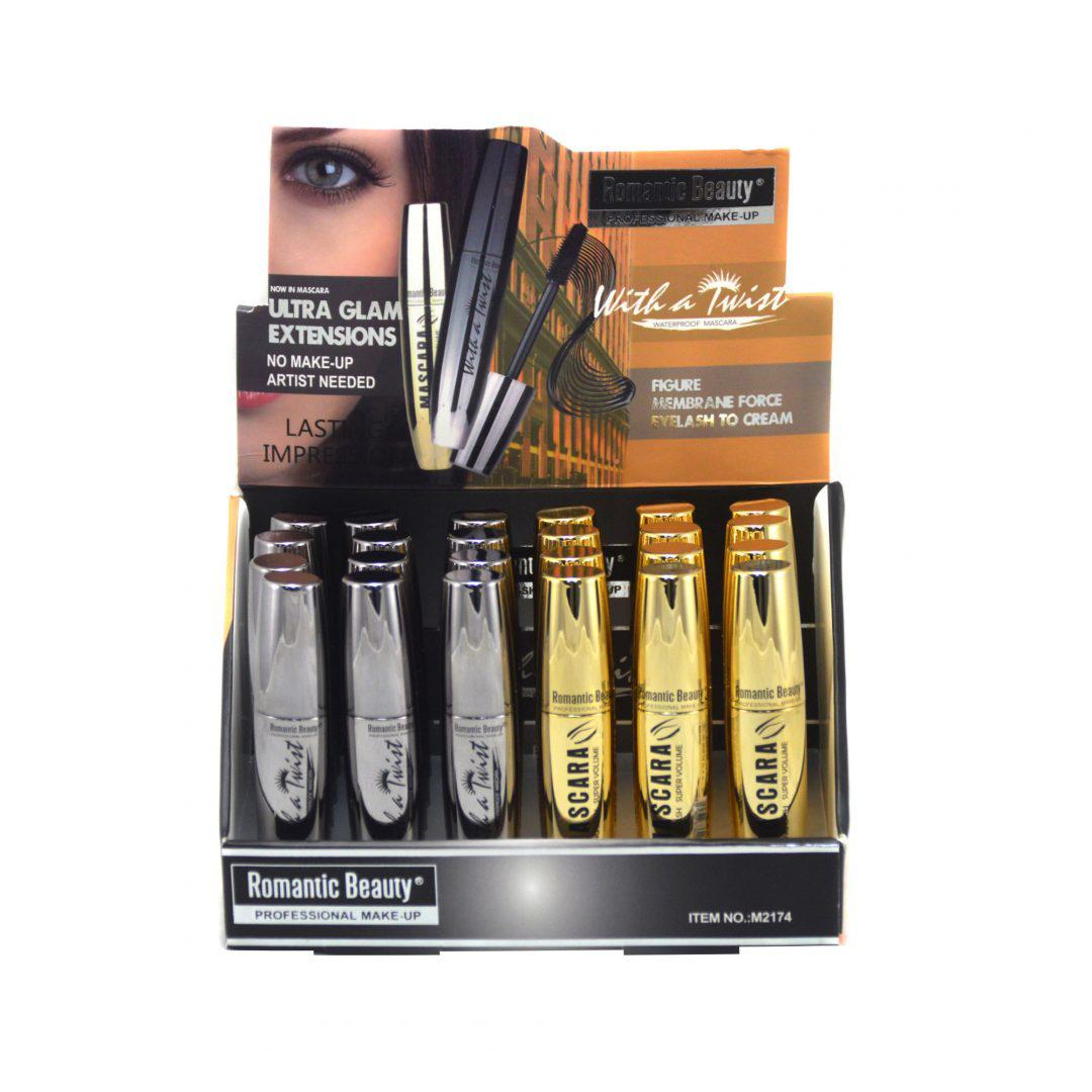 Pack de 24 unidades - Máscara de pestañas color negro "Ultra Glam"