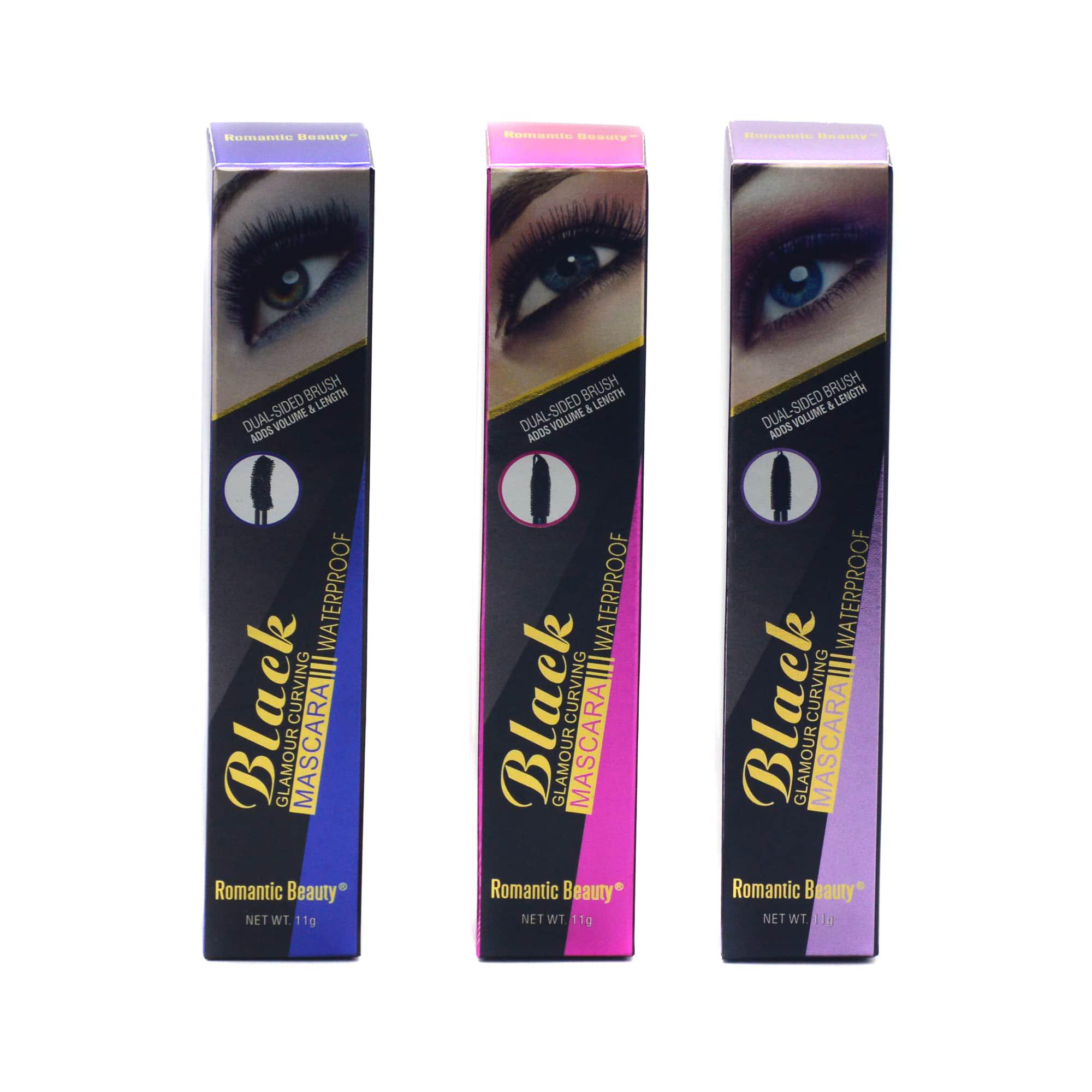 Pack de 12 unidades máscara de pestañas "Black Glamour Curving 12"