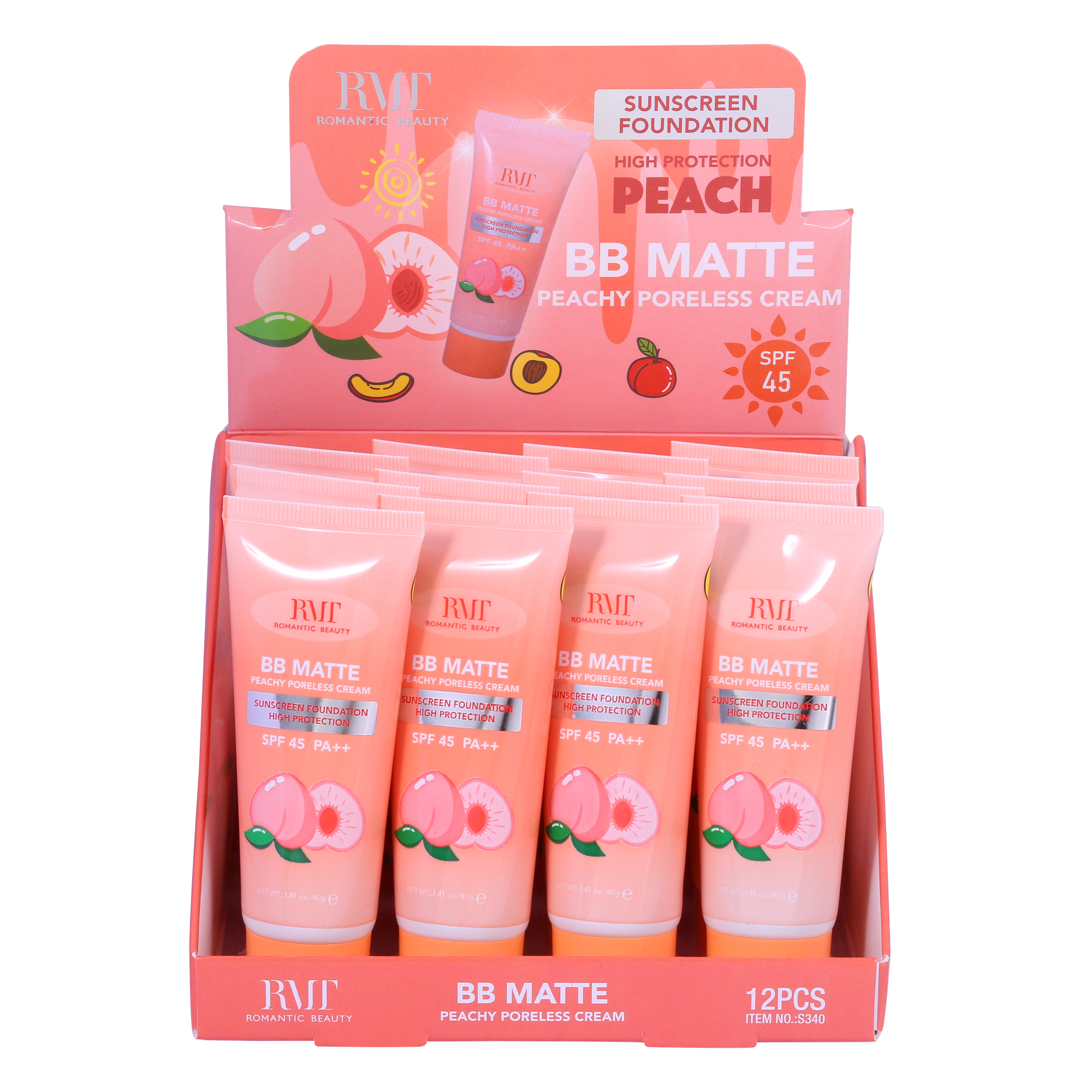 PACK DE 12 UNIDADES  BB  CREAM "BB MATTE PEACH" 