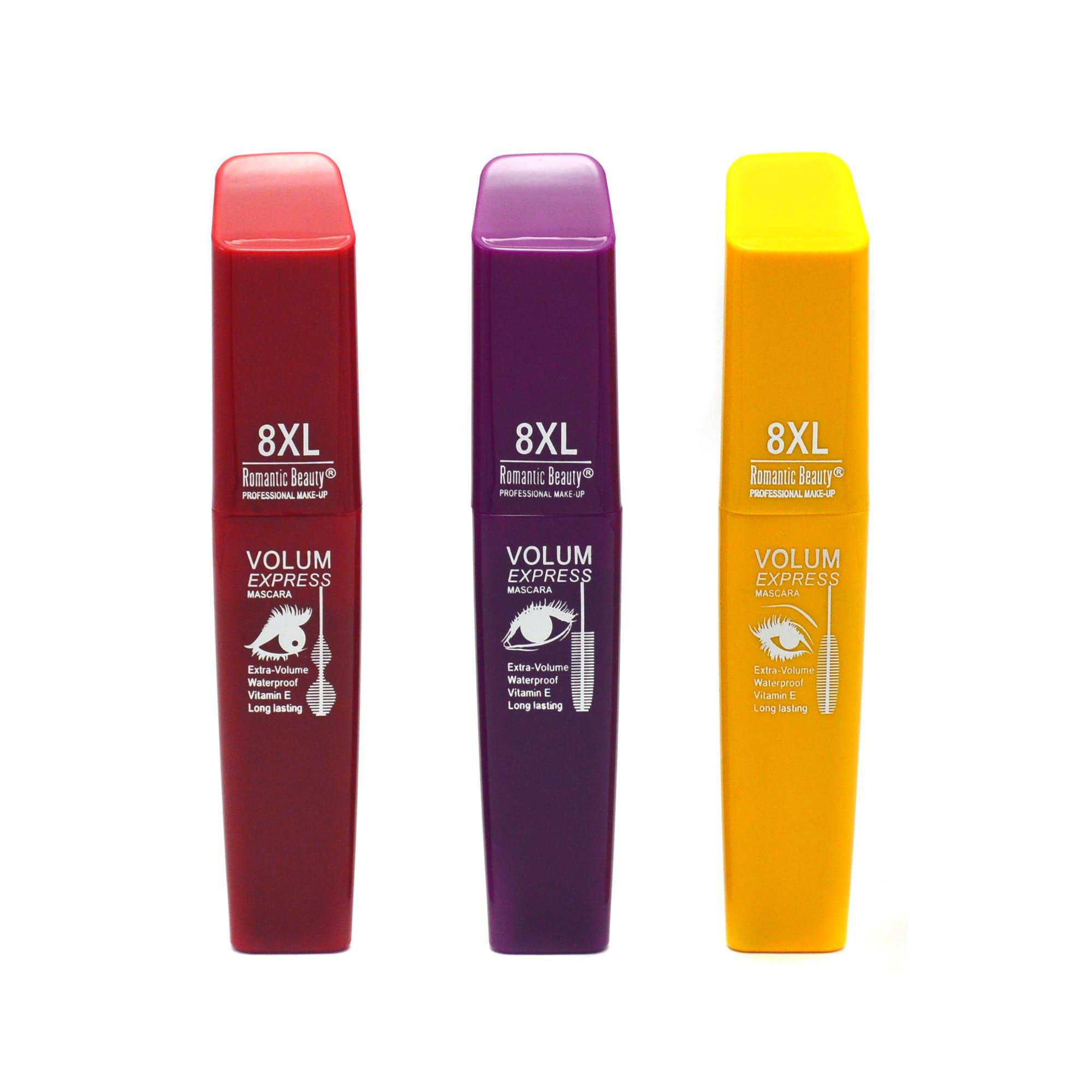 Pack de 24 unidades máscara de pestañas color negro "8XL"