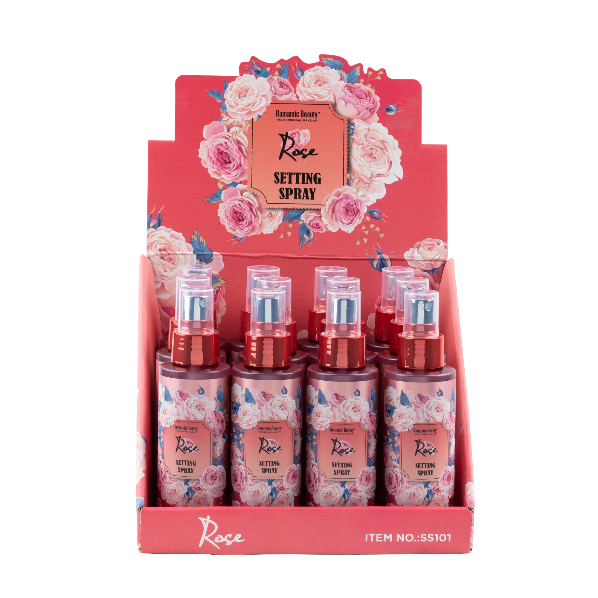 Pack 12 unidades. SETTING SPRAY. ROSE