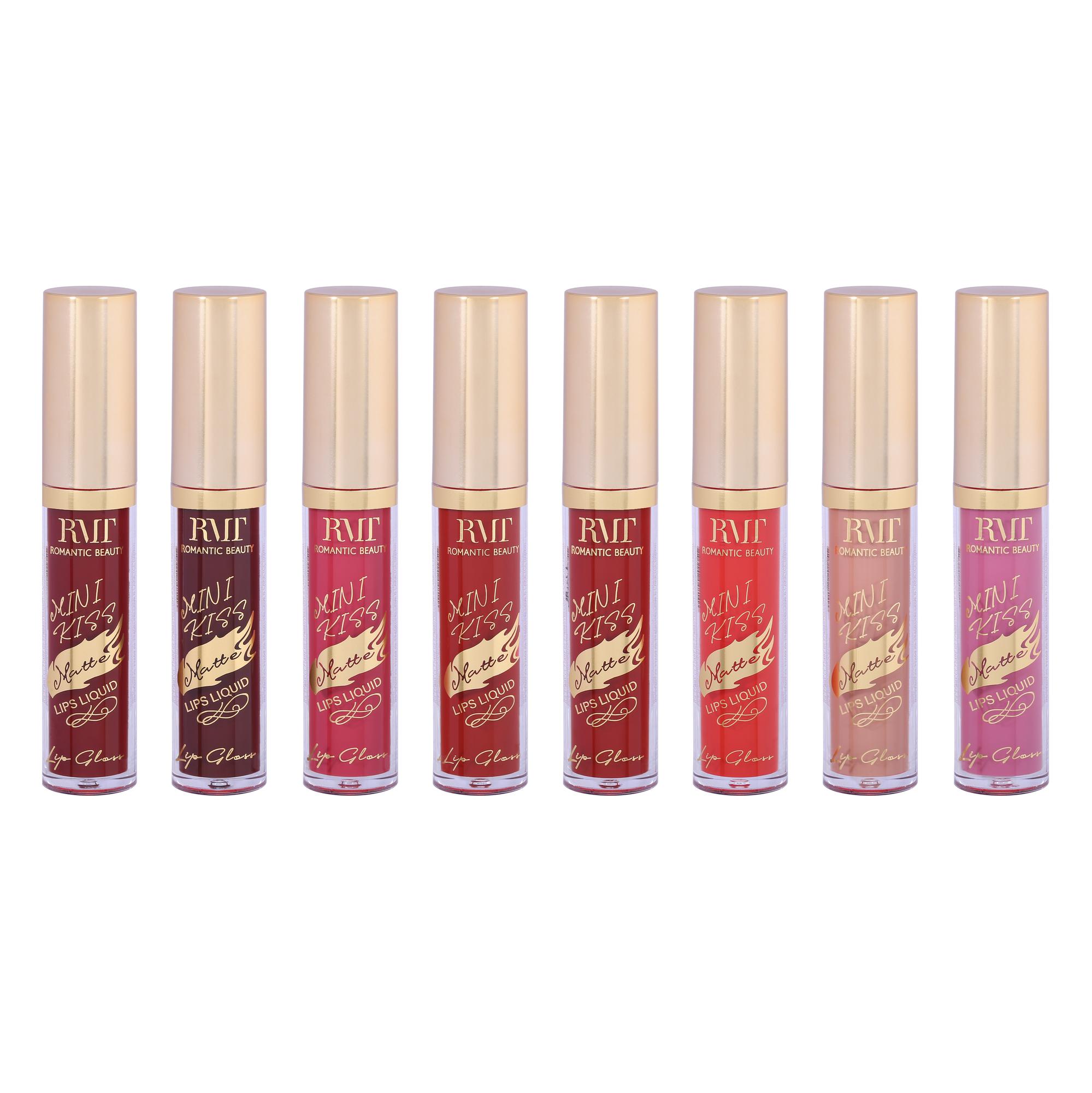 PACK 24 UNIDADES LABIAL LIQUIDO MATTE "MINI KISS"