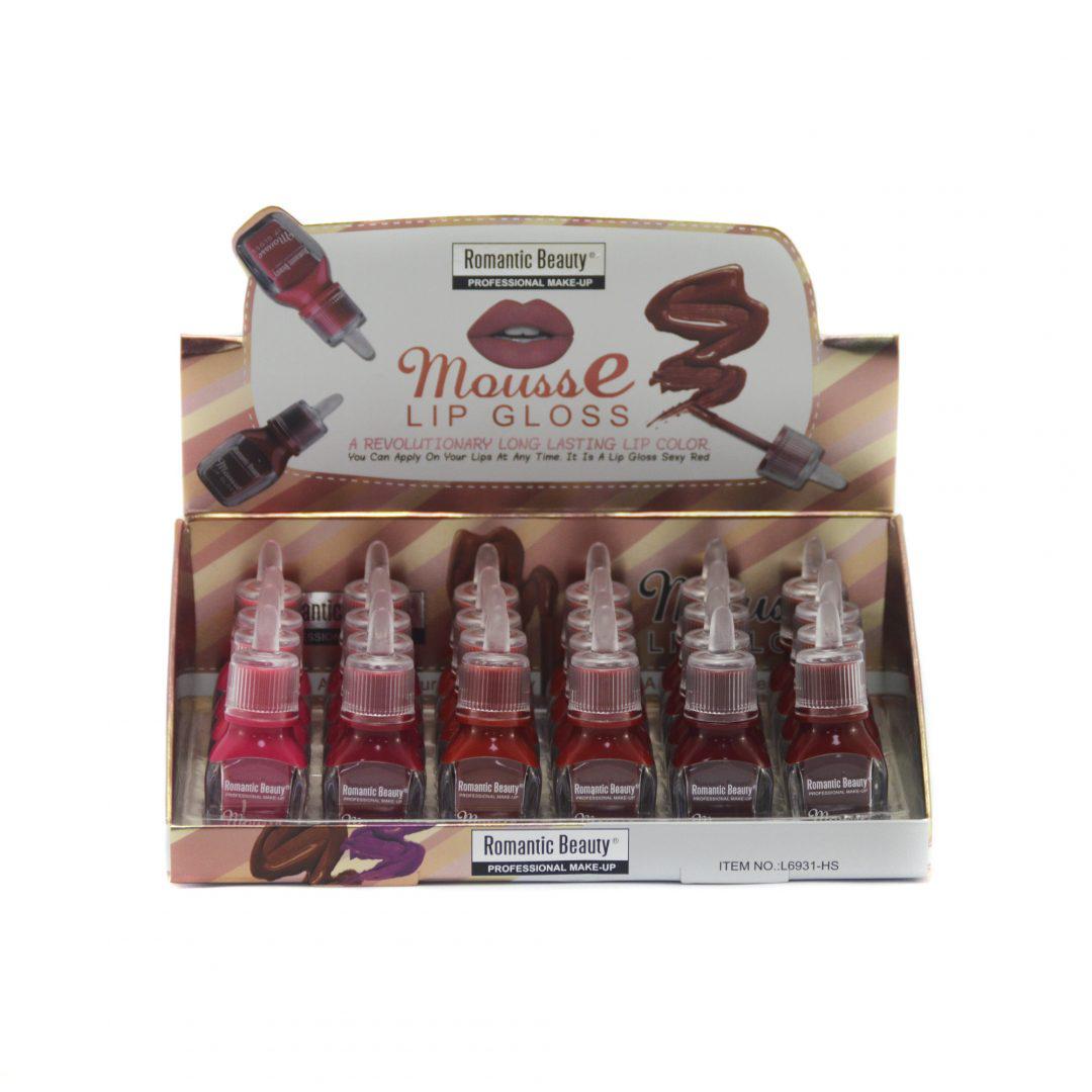 Pack de 24 unidades Labial en mousse - Tonos rojo intenso