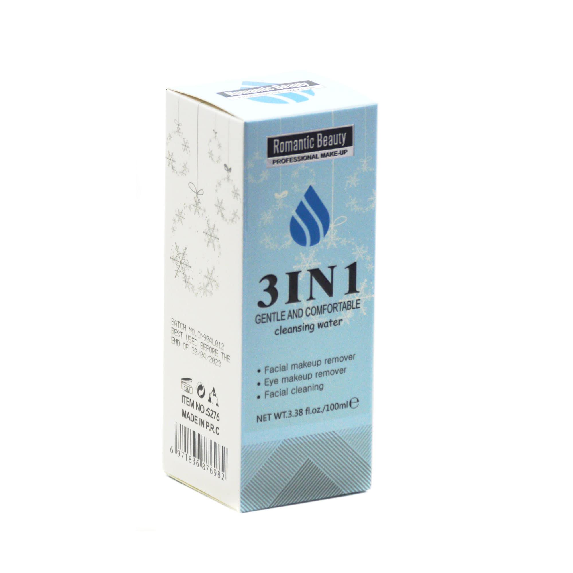 Pack de 12 unidades Agua desmaquillante para el rostro "3X1 Cleansing Water"