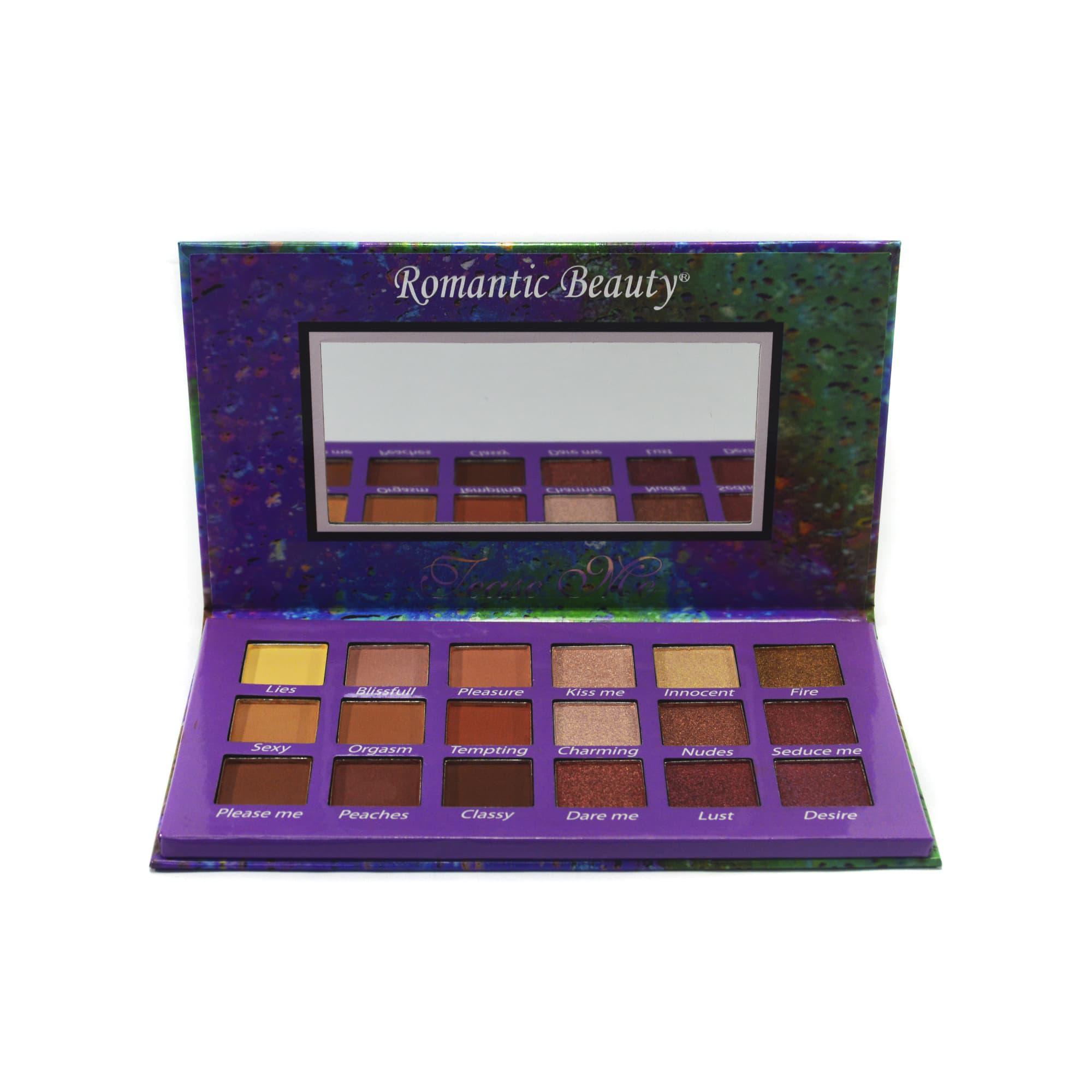 Pack de 12 unidades paleta de 18 sombras "Tease Me Purple"