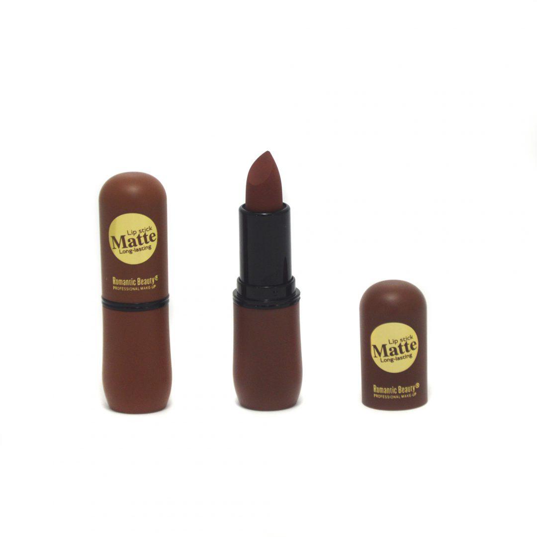 Pack de 24 unidades Labial matte "Long lasting" - Tonos rojo tierra.