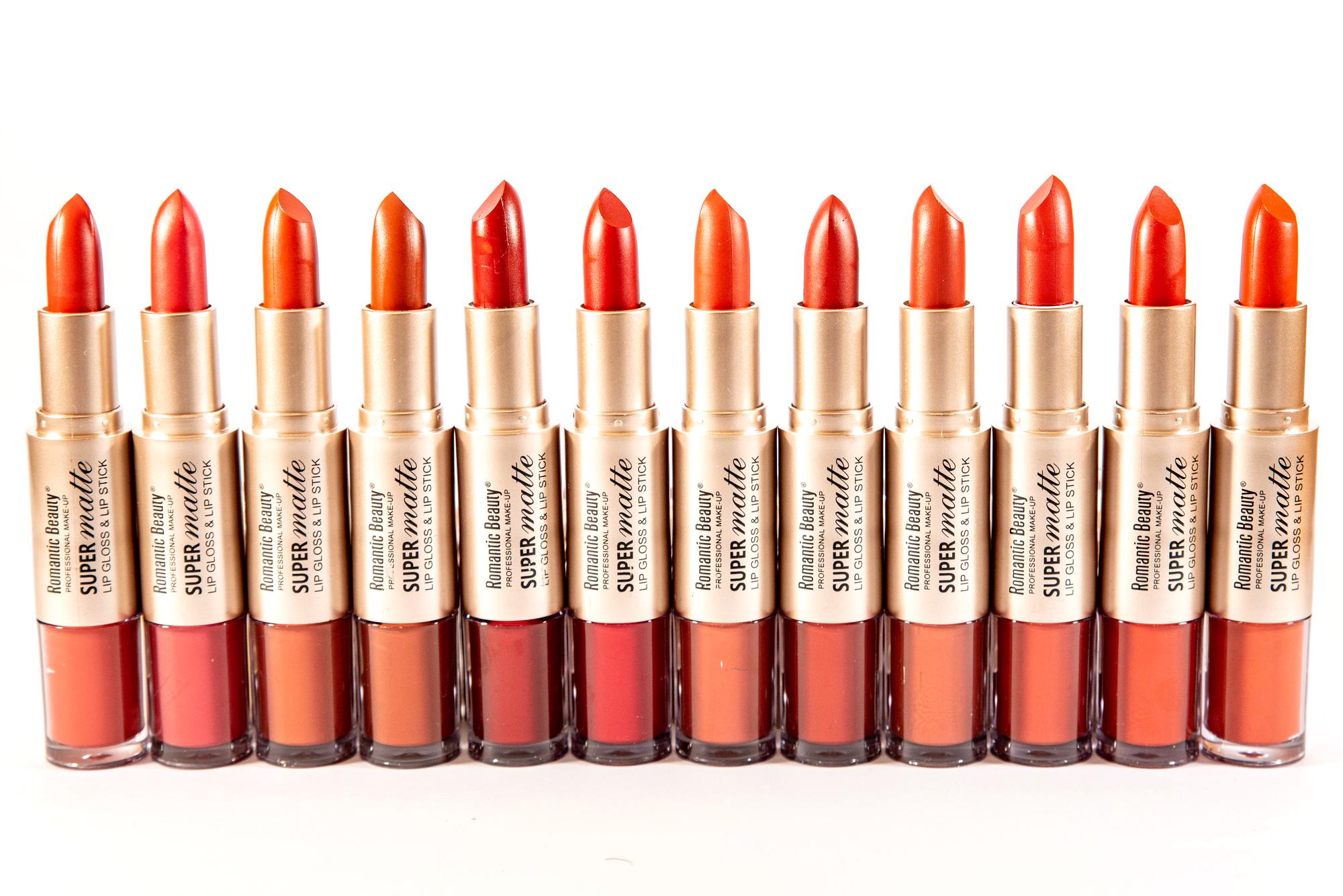 Pack de 24 Unidades Lapiz Labial doble MATTE LIPGLOSS & LIP STICK 24 HORAS