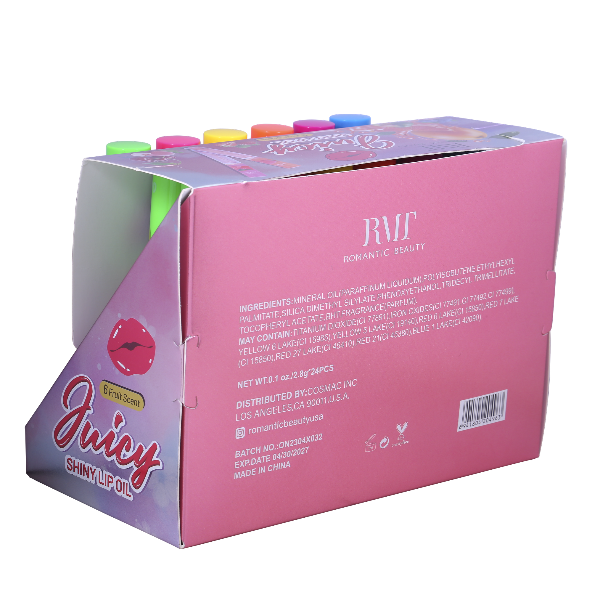 PACK 24 UNIDADES ACEITE DE LABIOS "JUICY"