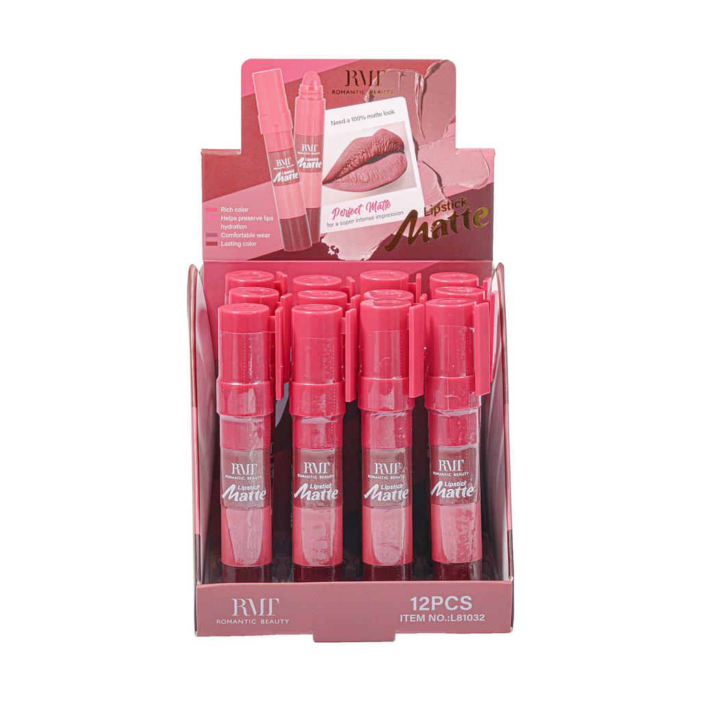 Pack de 12 unidades LABIAL MATTE 4 EN 1 MINI