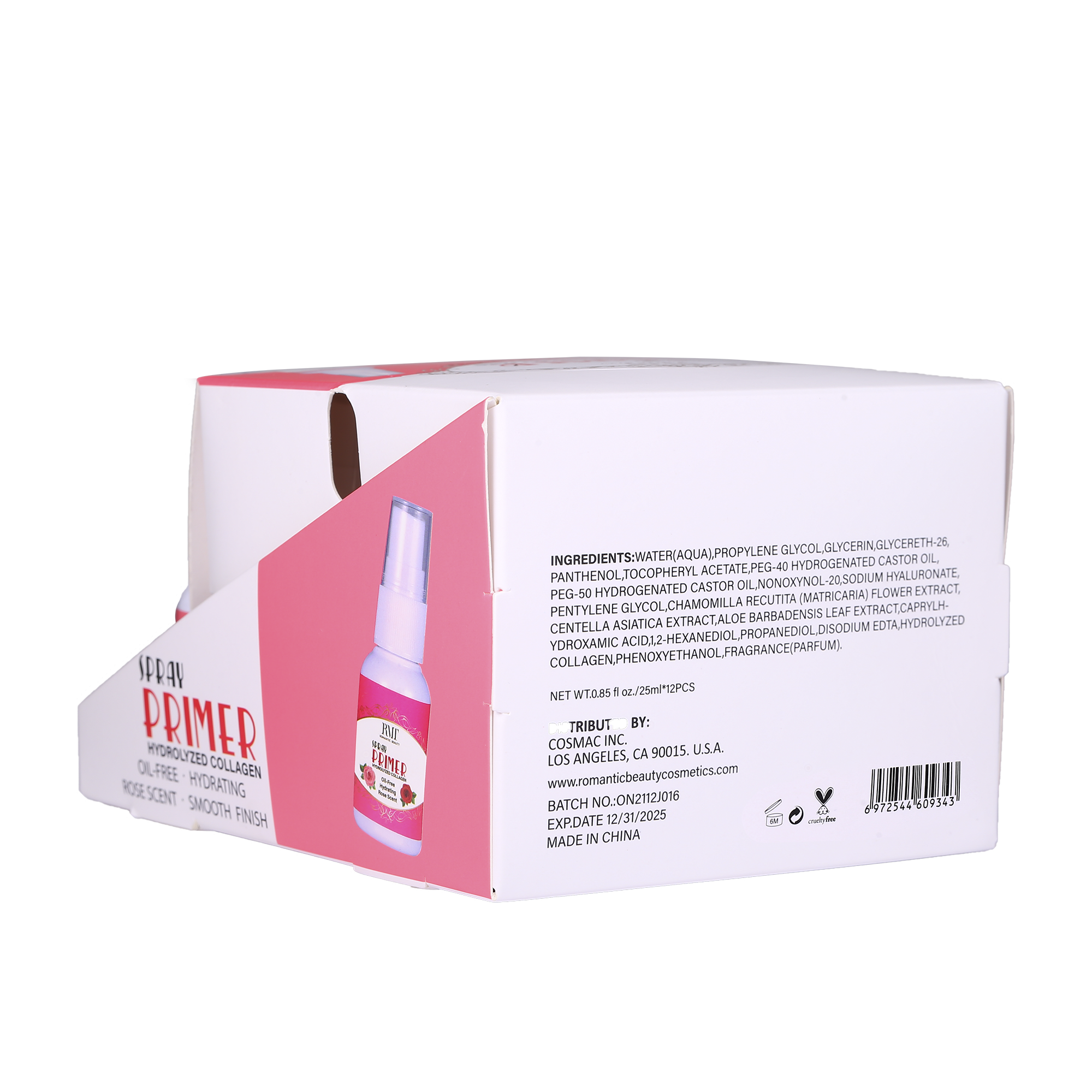 Miniatura Pack 12 unidades PRIMER SPRAY HYDROLYZED COLLAGEN