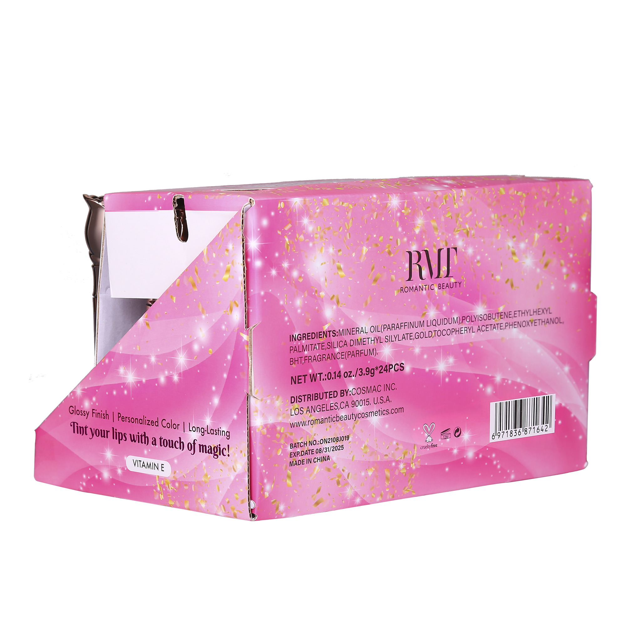 Pack de 24 unidades, MAGIC LIP GLOSS 24K MORPH