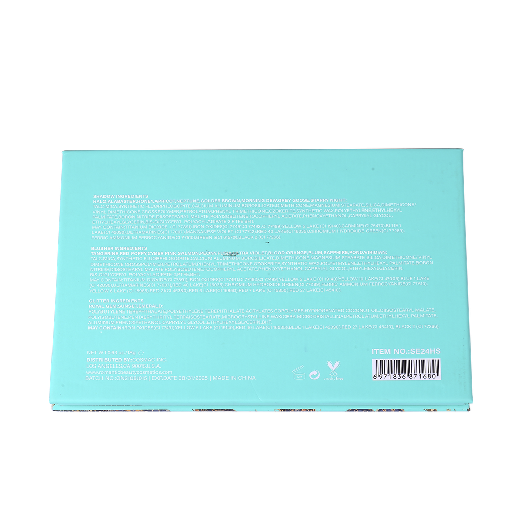 PACK 6 UNIDADES SOMBRA DE OJOS 24 COLORES "PASSION" -