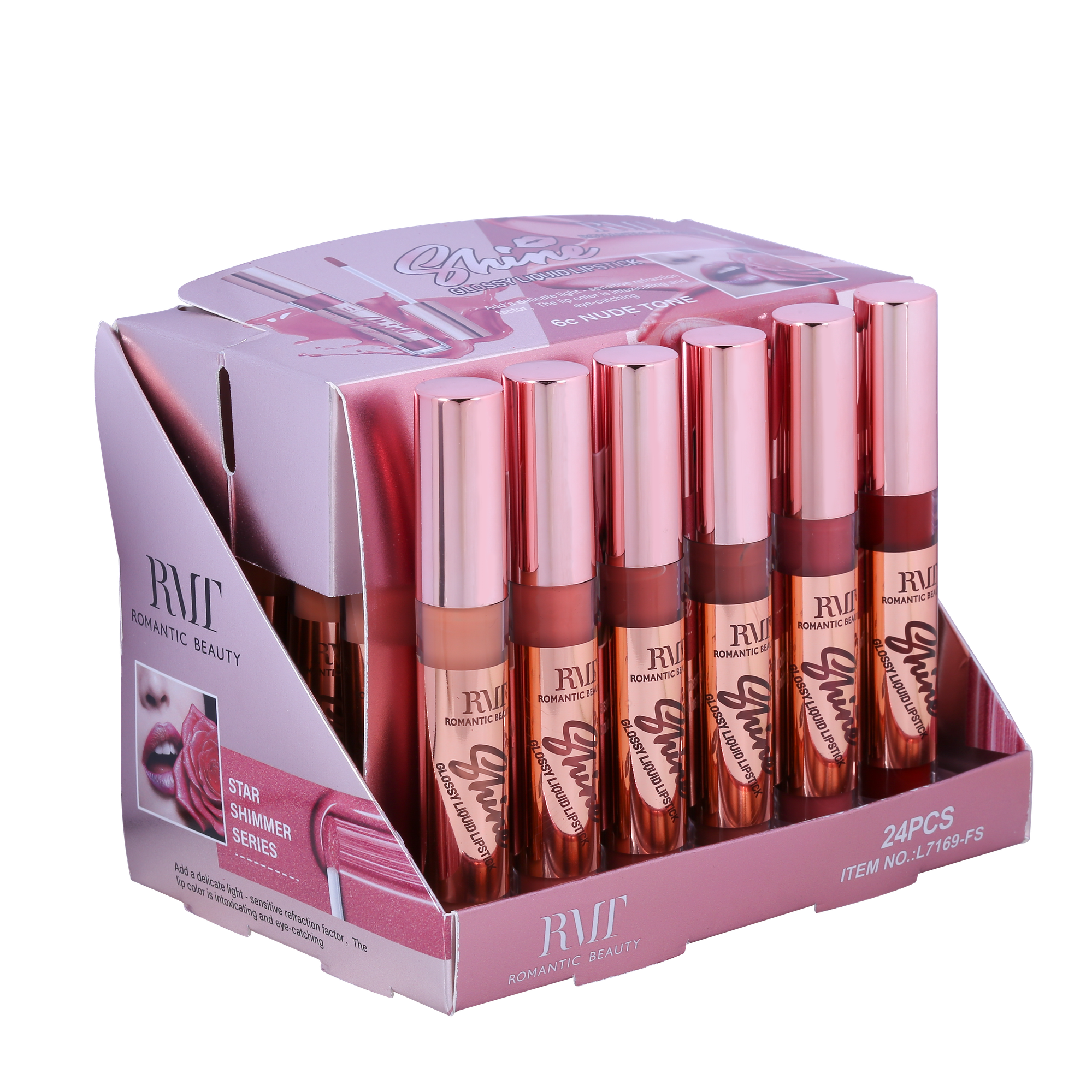 Miniatura PACK 24 UNIDADES LIP GLOSS 6 TONOS "SHINE"