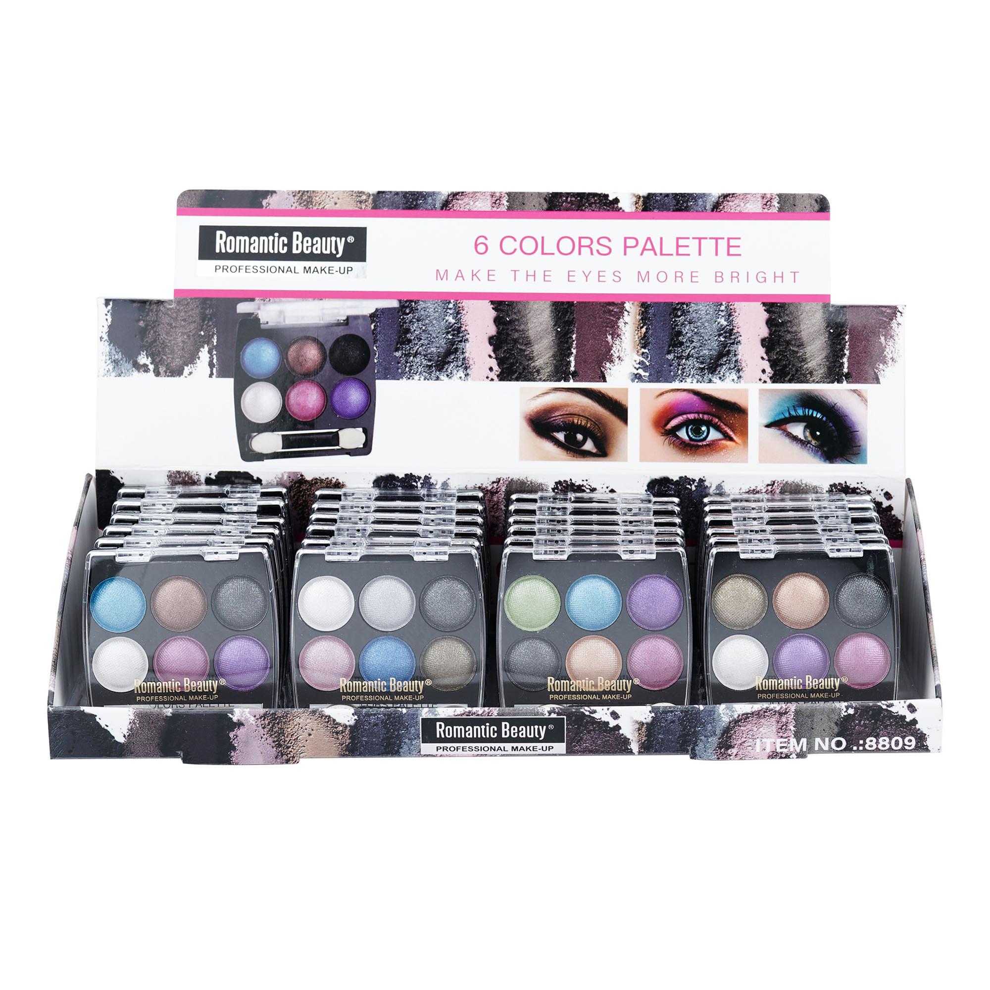 Pack de 24 unidades. Sombras. SIX COLORS PALLETE.