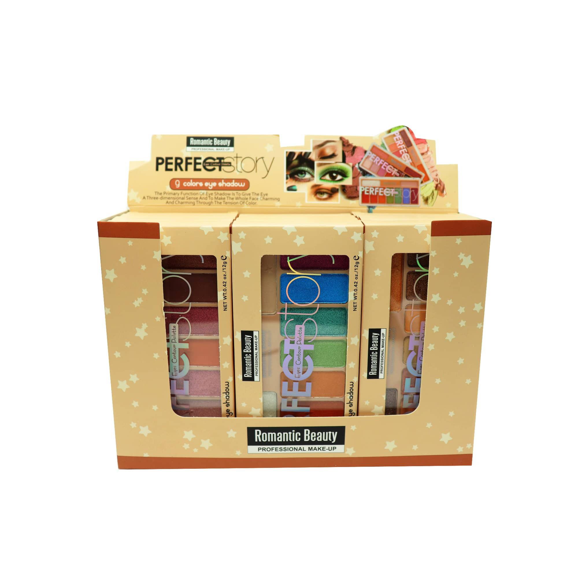 Pack de 12 paletas de sombras "PERFECT STORY"