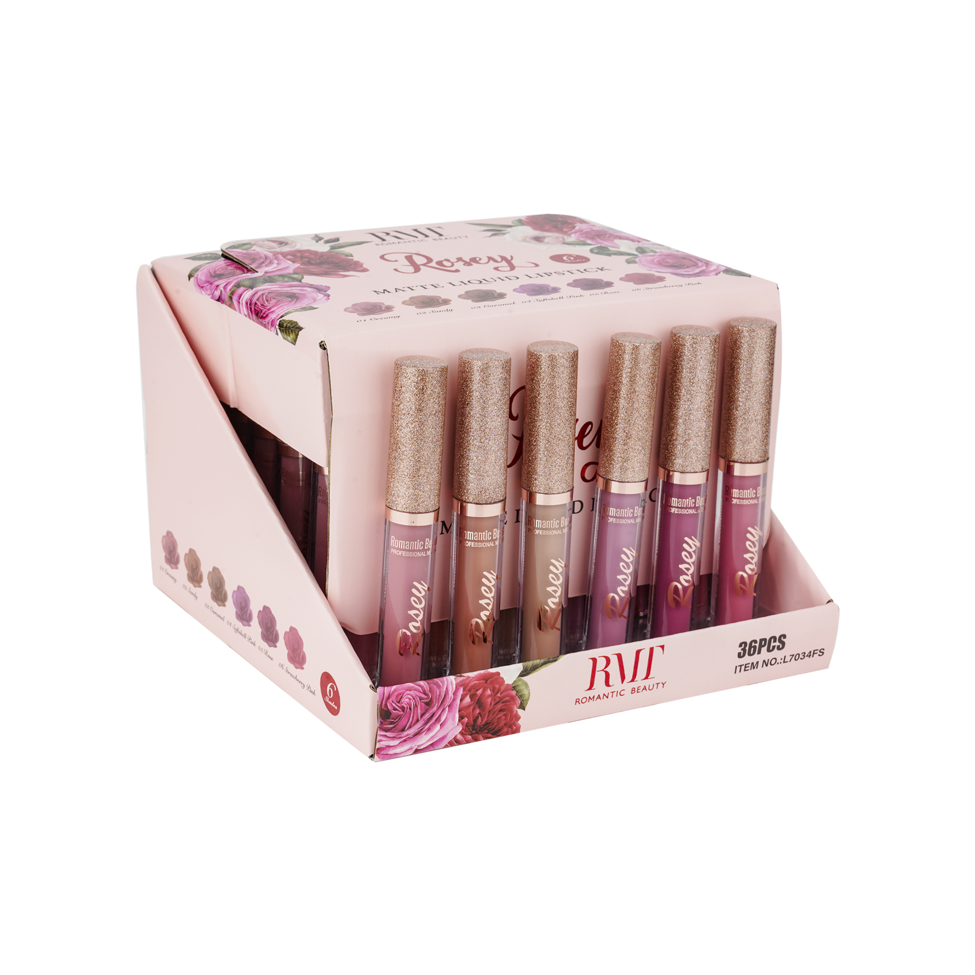 Miniatura PACK 36 UNIDADES LIP GLOSS 6 TONOS "ROSEY"