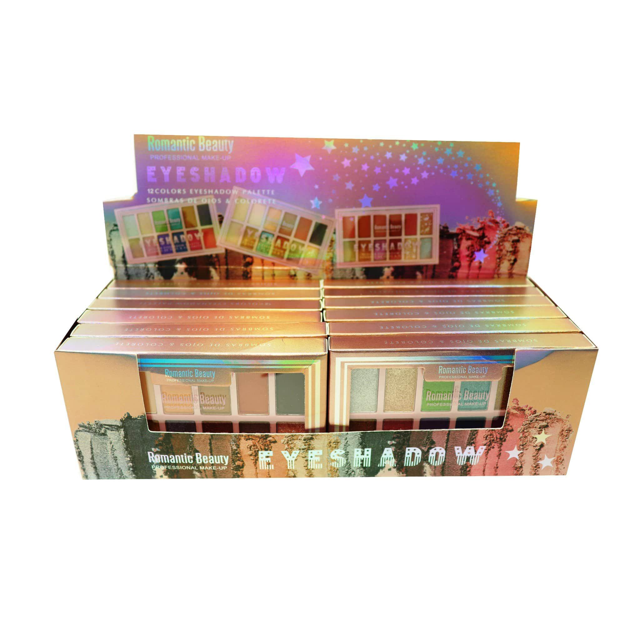 Pack de 12 paletas de sombras "EYE SHADOW II"