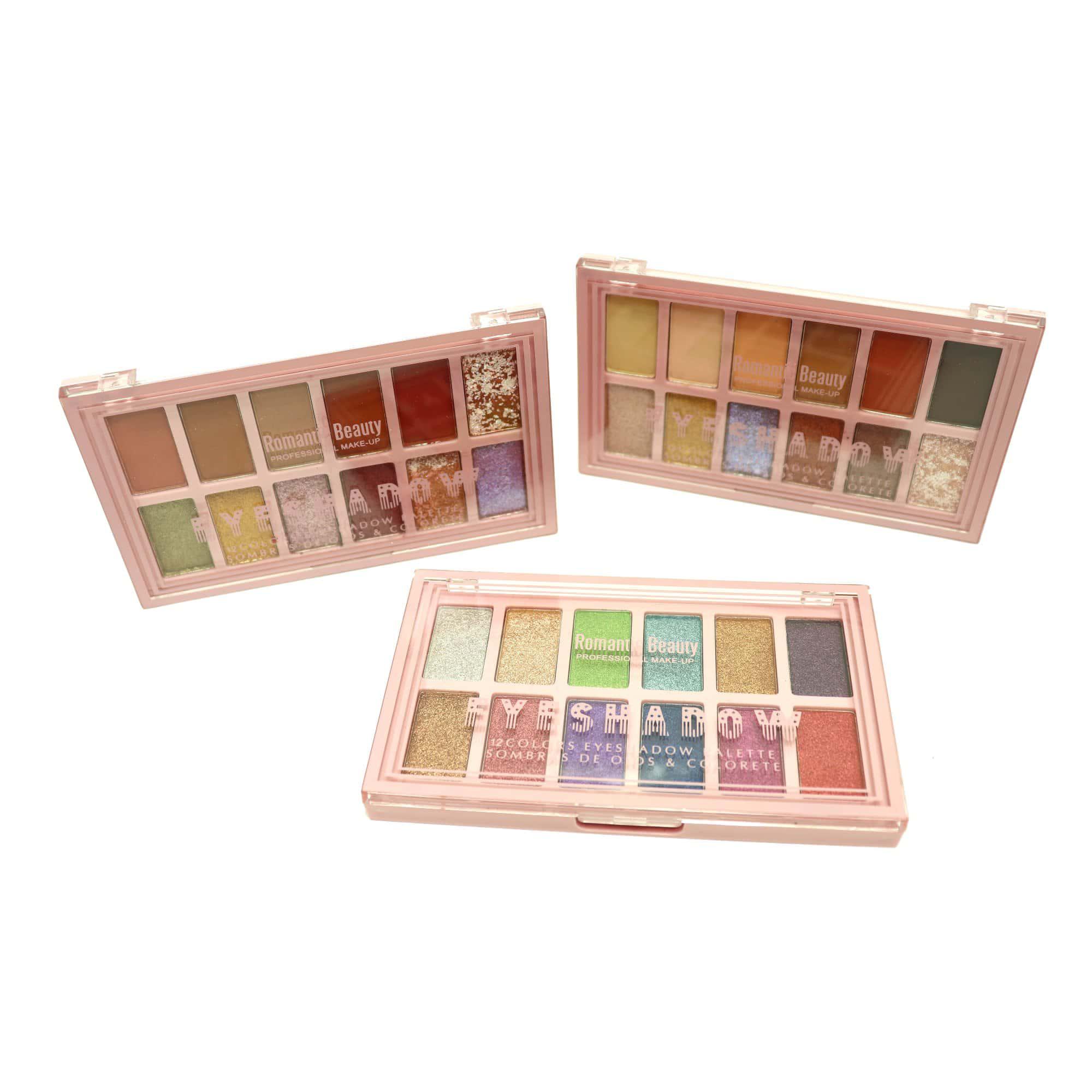 Pack de 12 paletas de sombras "EYE SHADOW II"