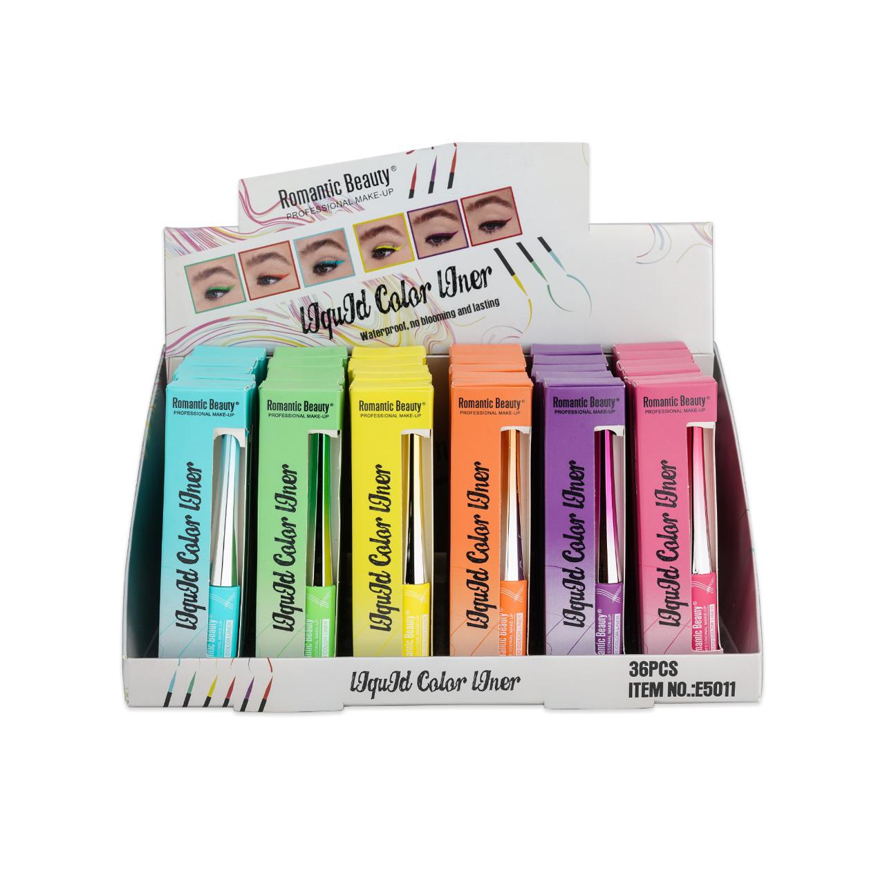 PACK DE 36 UNIDADES DELINEADOR LIQUIDO "LIQUID COLOR LINER"