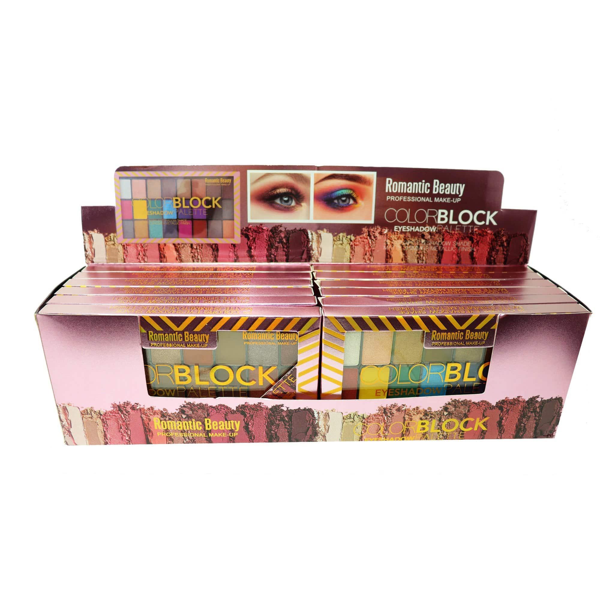 Pack de 12 unidades Paleta de 24 sombras "COLORBLOCK"