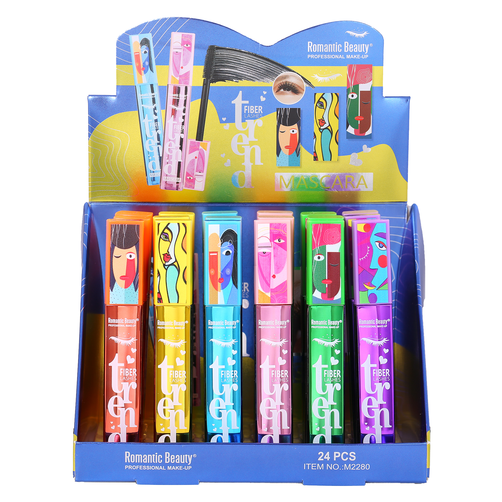 Pack 24 unidades MASCARA DE PESTAÑA  FIBER LASHES TREND