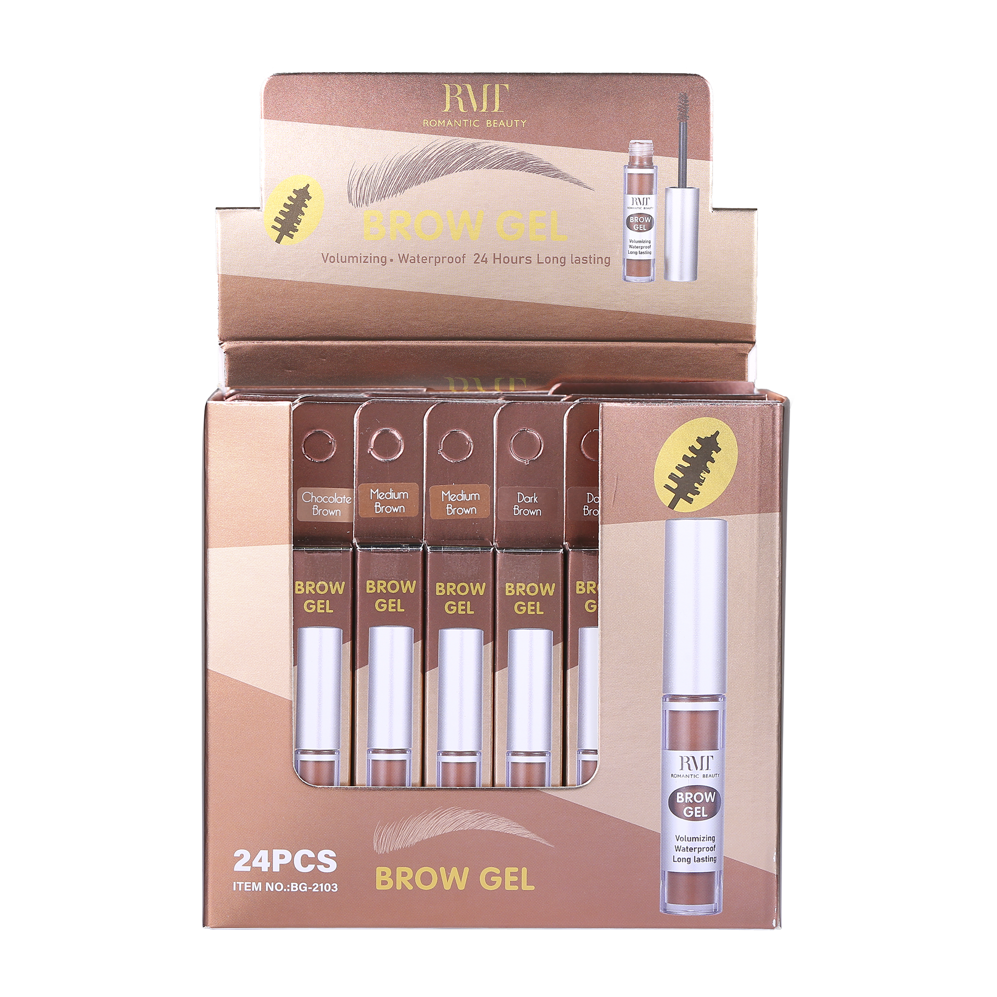 PACK DE 24 UNIDADES GEL  DE CEJAS  BROW GEL