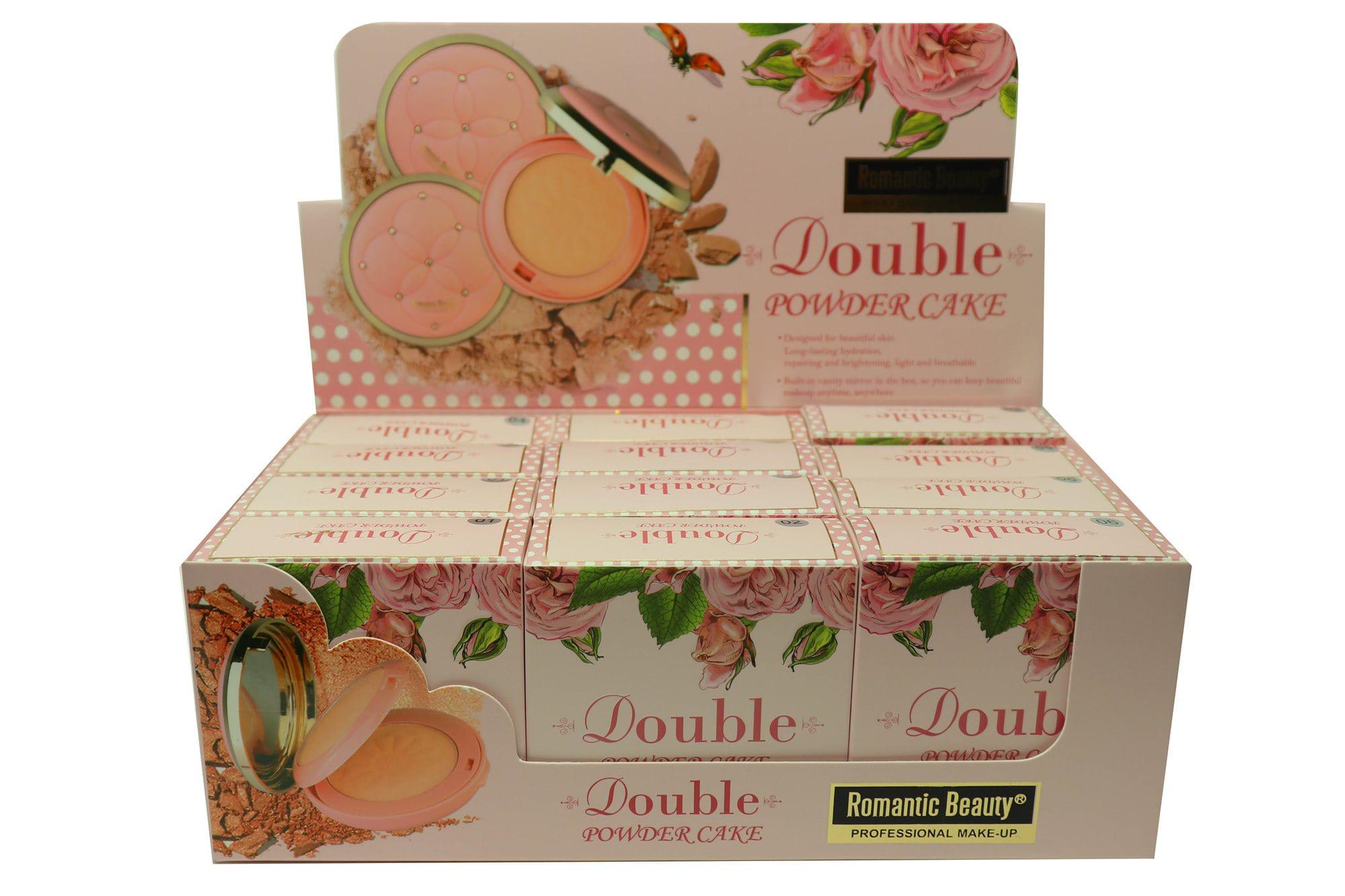 Pack de 12 unidades Polvo compacto "DOUBLE POWDER CAKE ROSE"