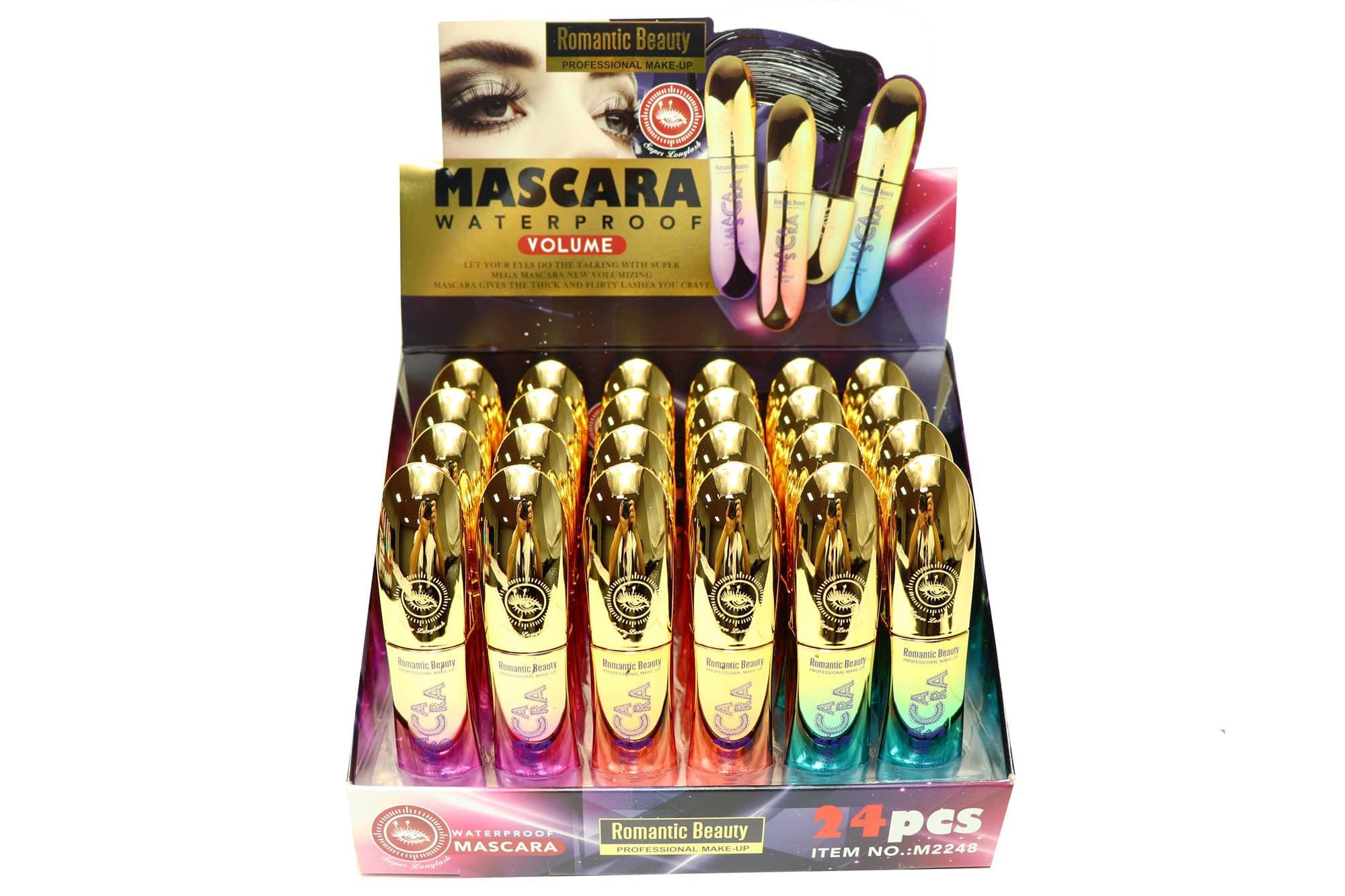 Pack de 24 unidades Máscara de pestañas color negro «SUPER GOLD MÁSCARA»