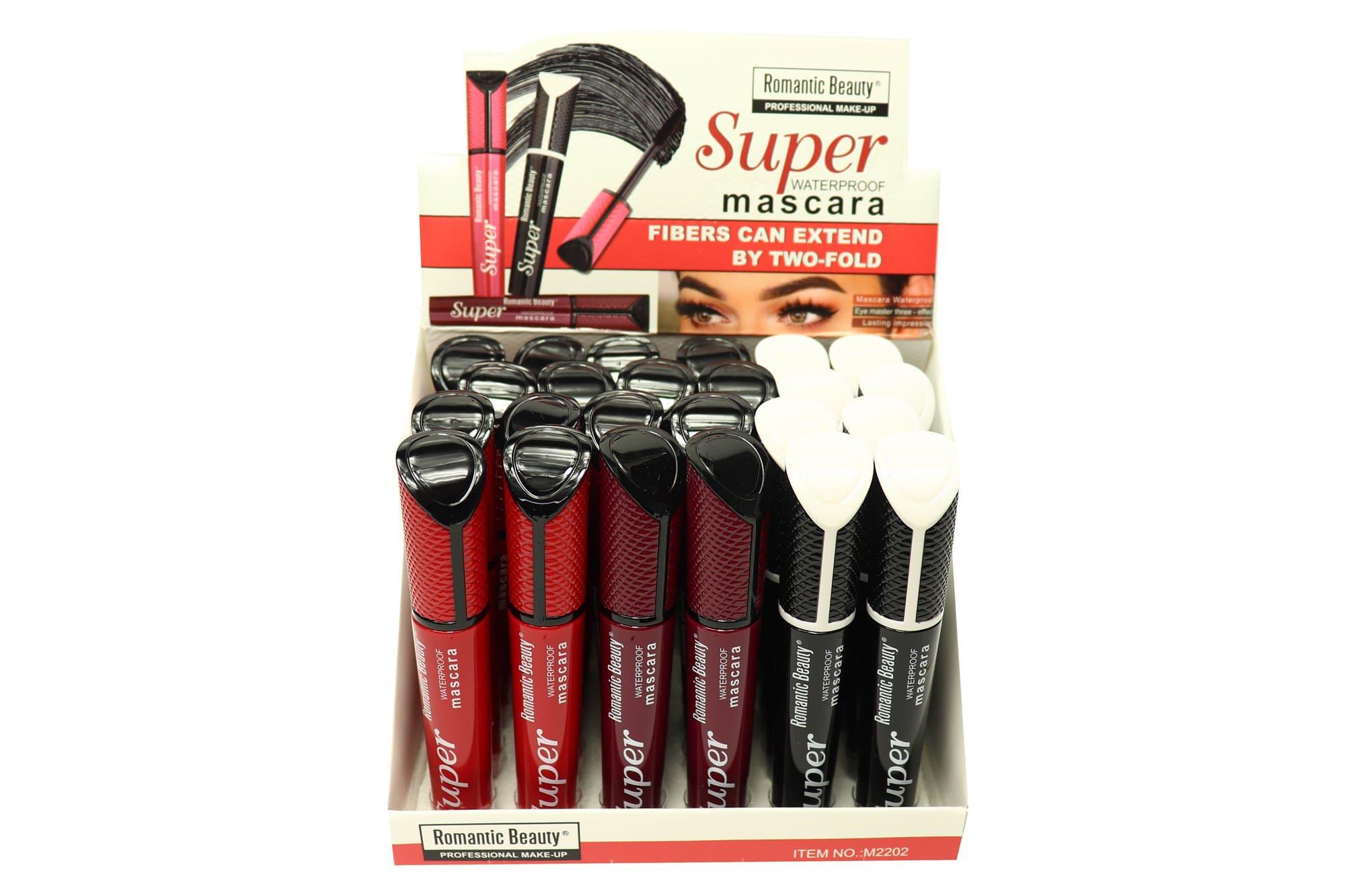 Pack de 24 unidades Máscara de pestañas color negro «SUPER»