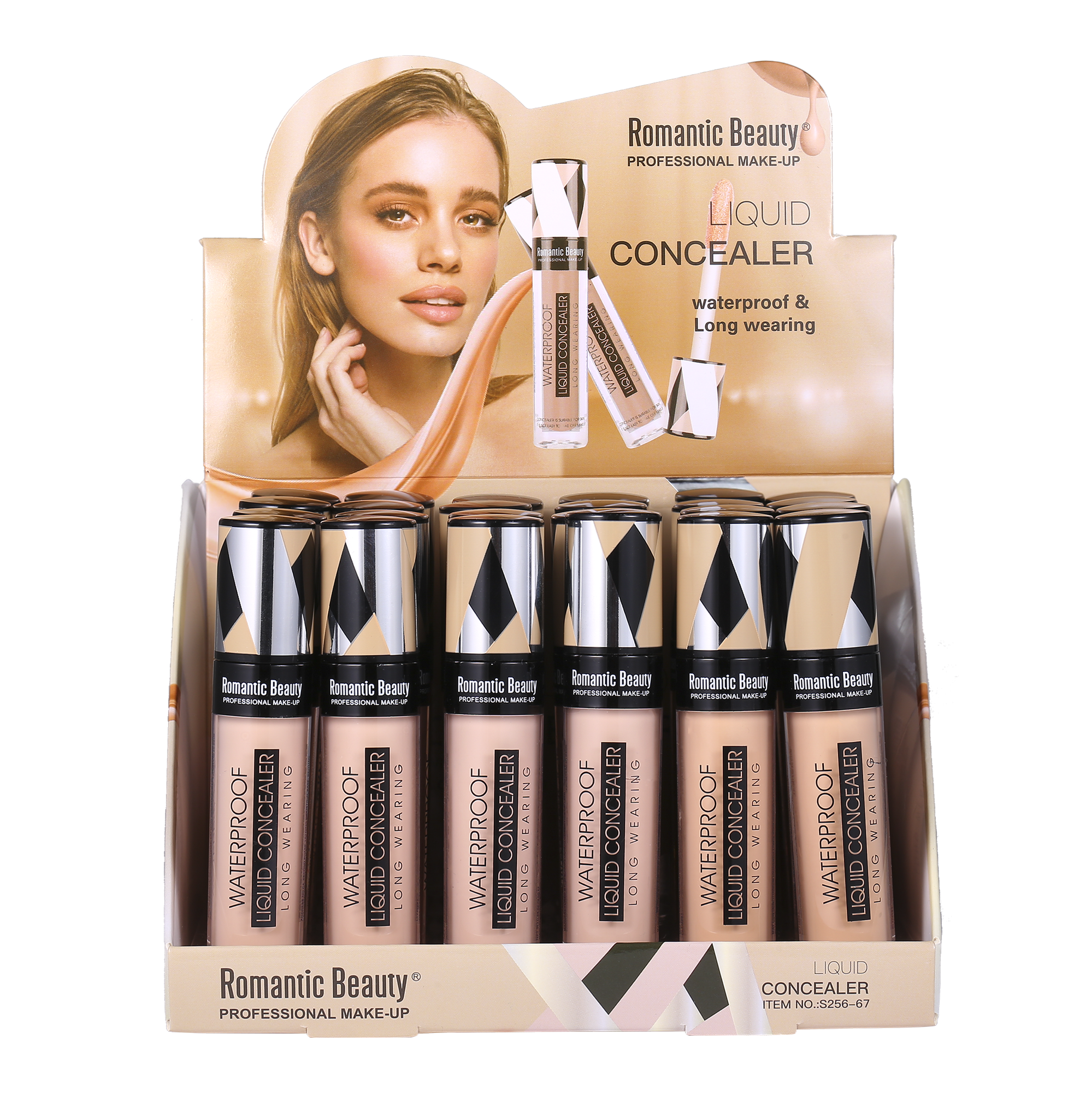 Pack de 24 unidades. Corrector de Ojeras Líquido WATERPROOF.
