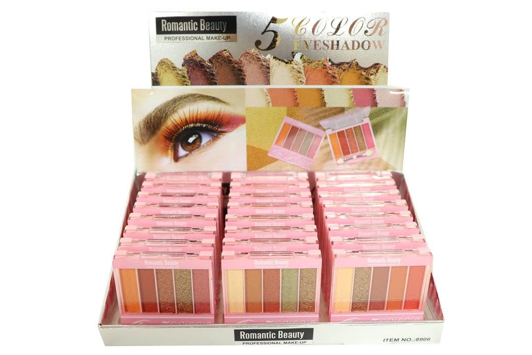 Pack de 24 unidades Paleta de sombras "FIVE COLOR EYESHADOW"