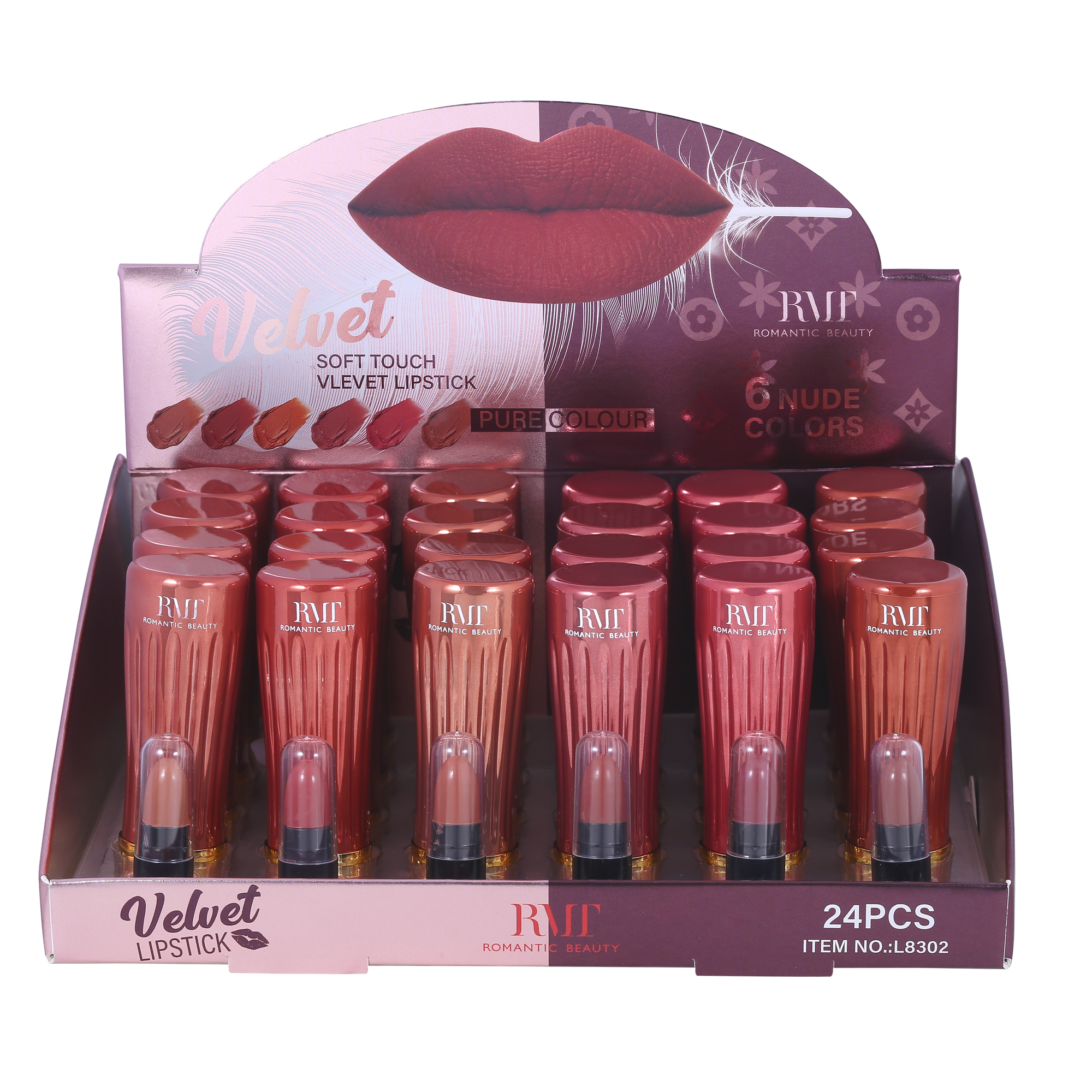 Pack 24 unidades LABIAL EN BARRA VELVET NUDE 