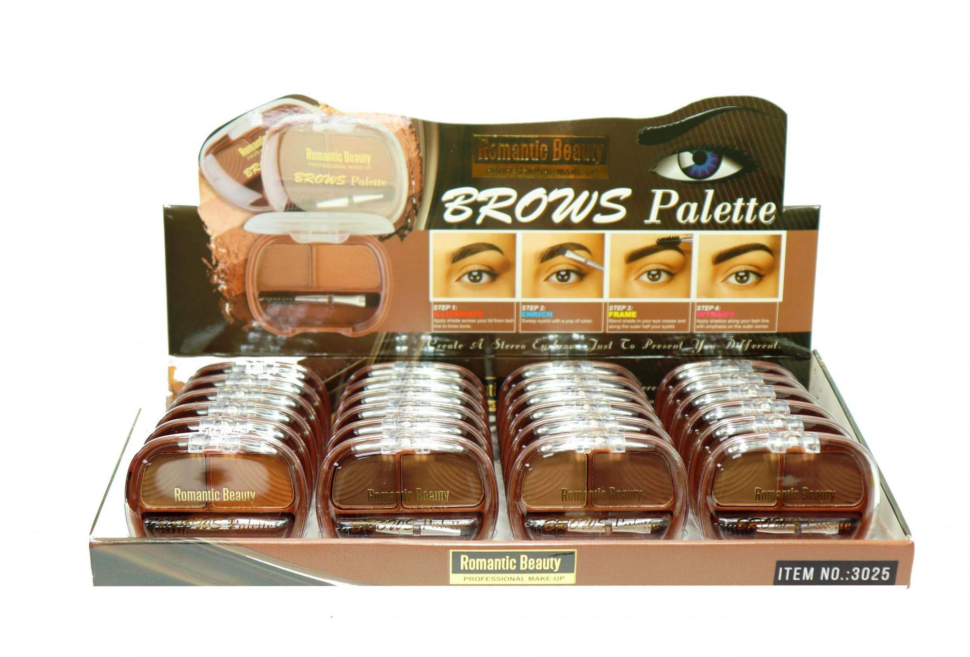 Pack de 24 unidades Sombra de Cejas "BROWS PALLETE I"