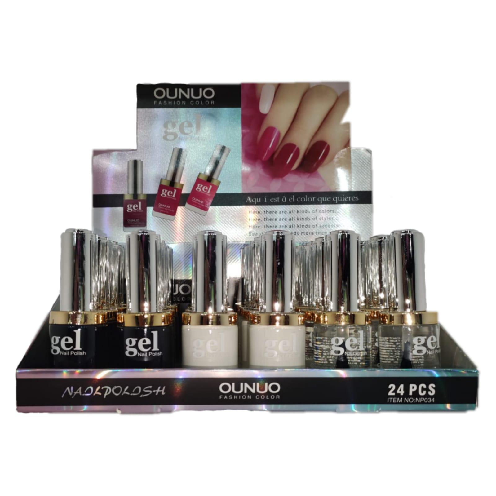 Pack de 24 esmaltes NP034 - J (MIX BLANCO, NEGRO Y TRANSPARENTE)