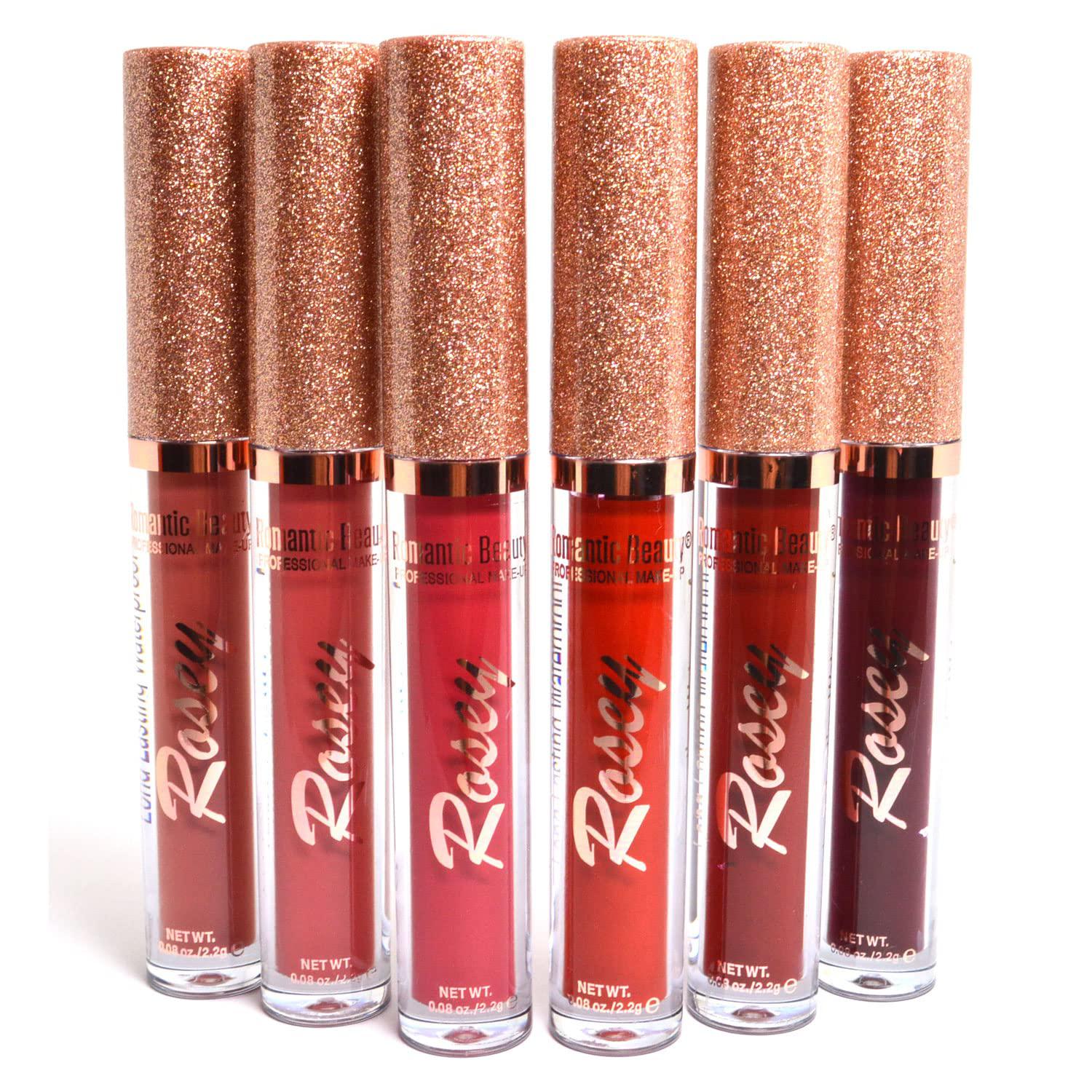 PACK 36 UNIDADES LABIALES 6 TONOS ROJOS SURTIDOS "ROSEY"