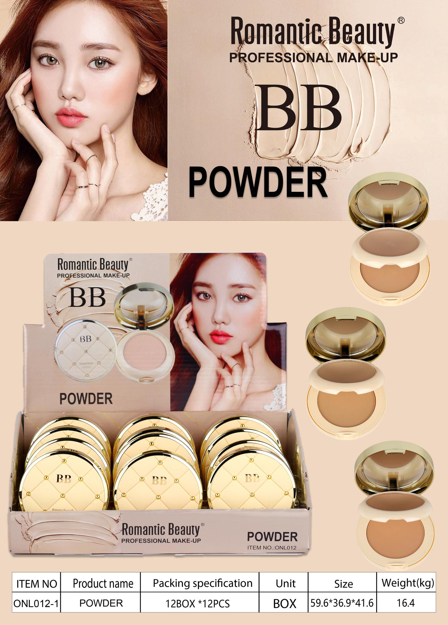 Pack 12 unidades. Polvo Compacto. BB Powder