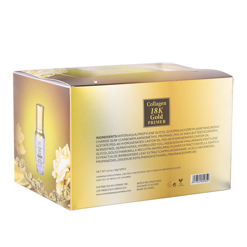 Pack 12 unidades PRIMER 18K GOLD -