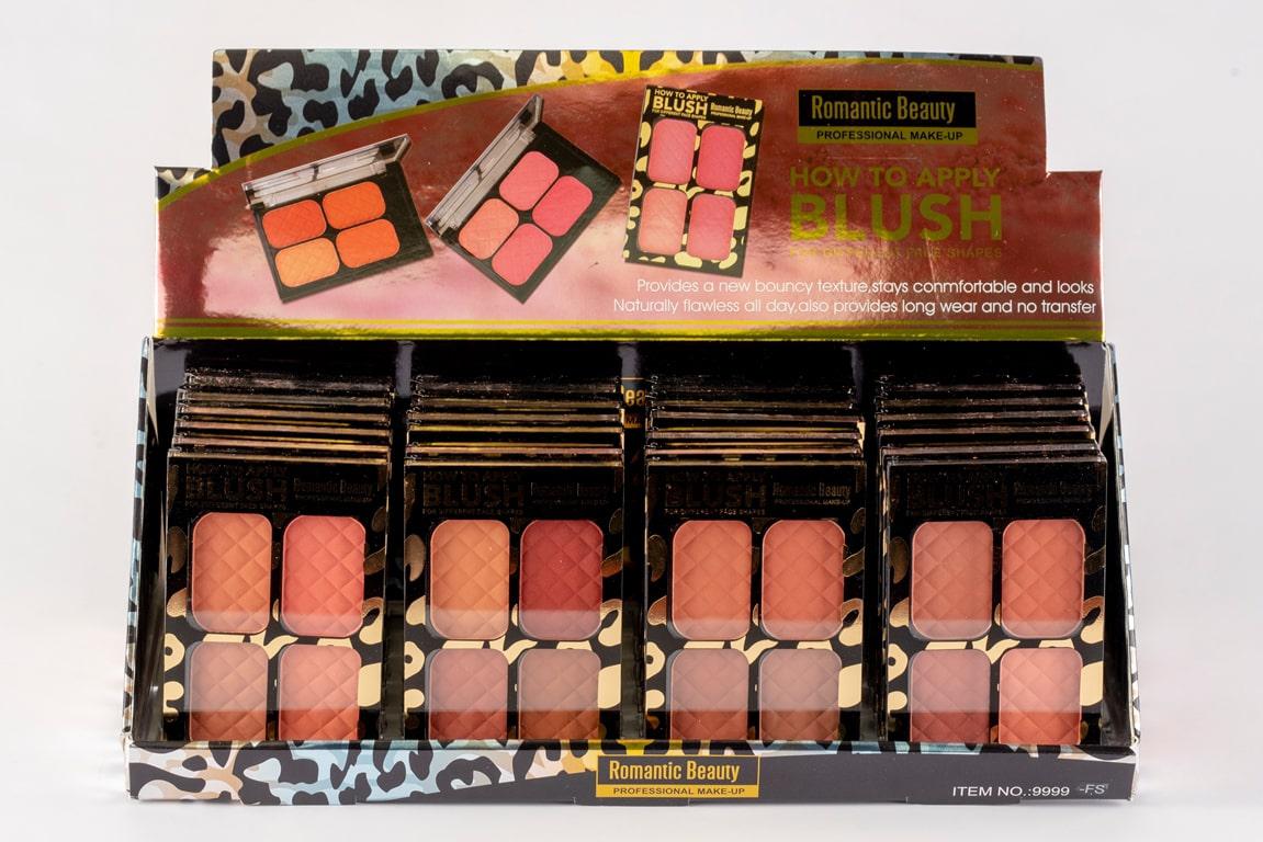 Pack de 24 unidades Paleta de 4 Rubores «HOW TO APPLY BLUSH» tonos tierra