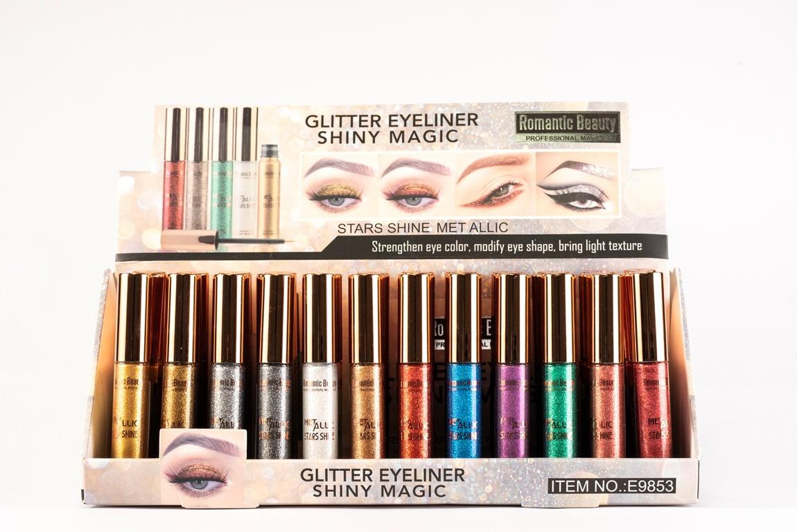 Pack de 48 unidades Delineador de ojos efecto glitter "SHINY MAGIC"