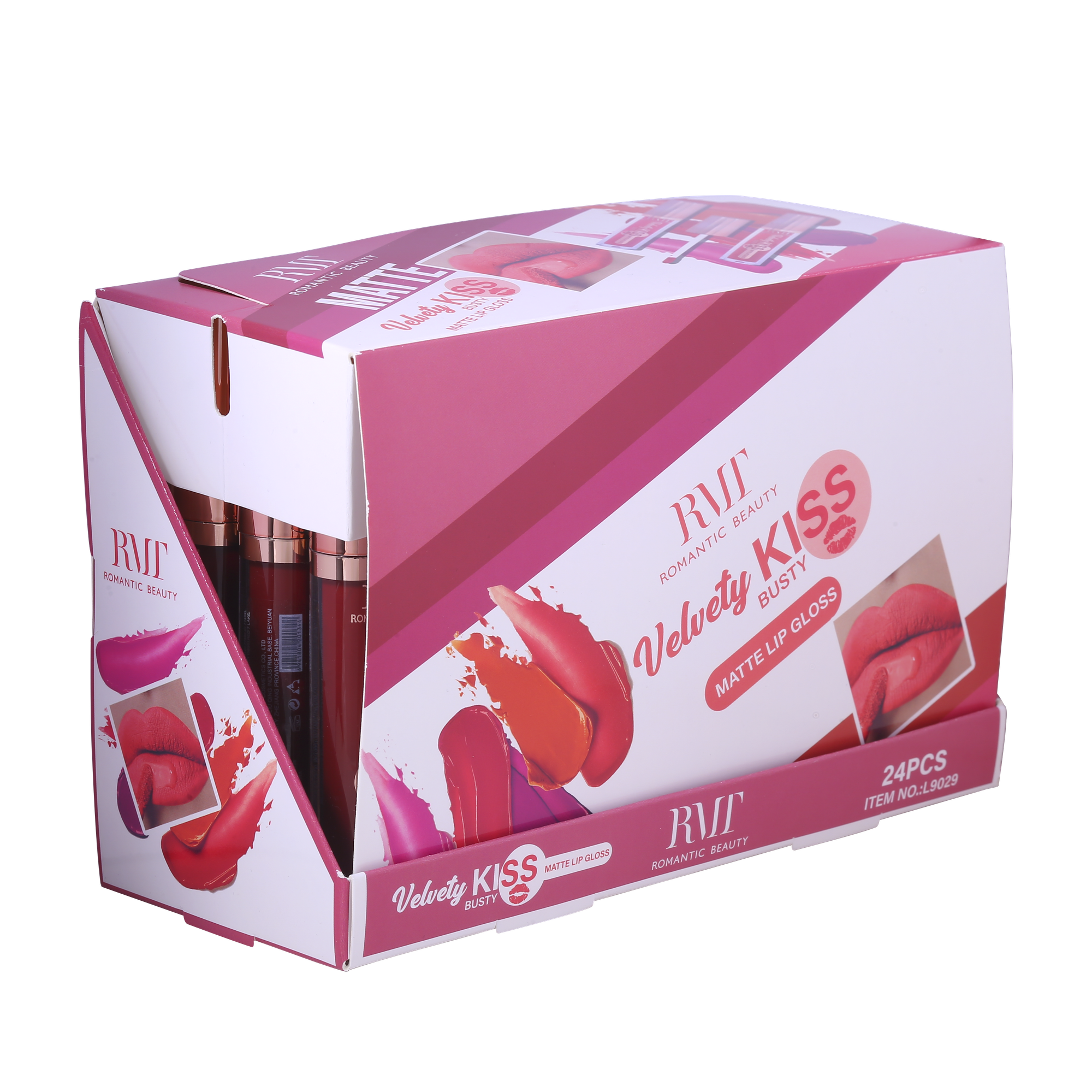 Miniatura Pack 24 unidades LIP GLOSS VELVETY KISS MATTE