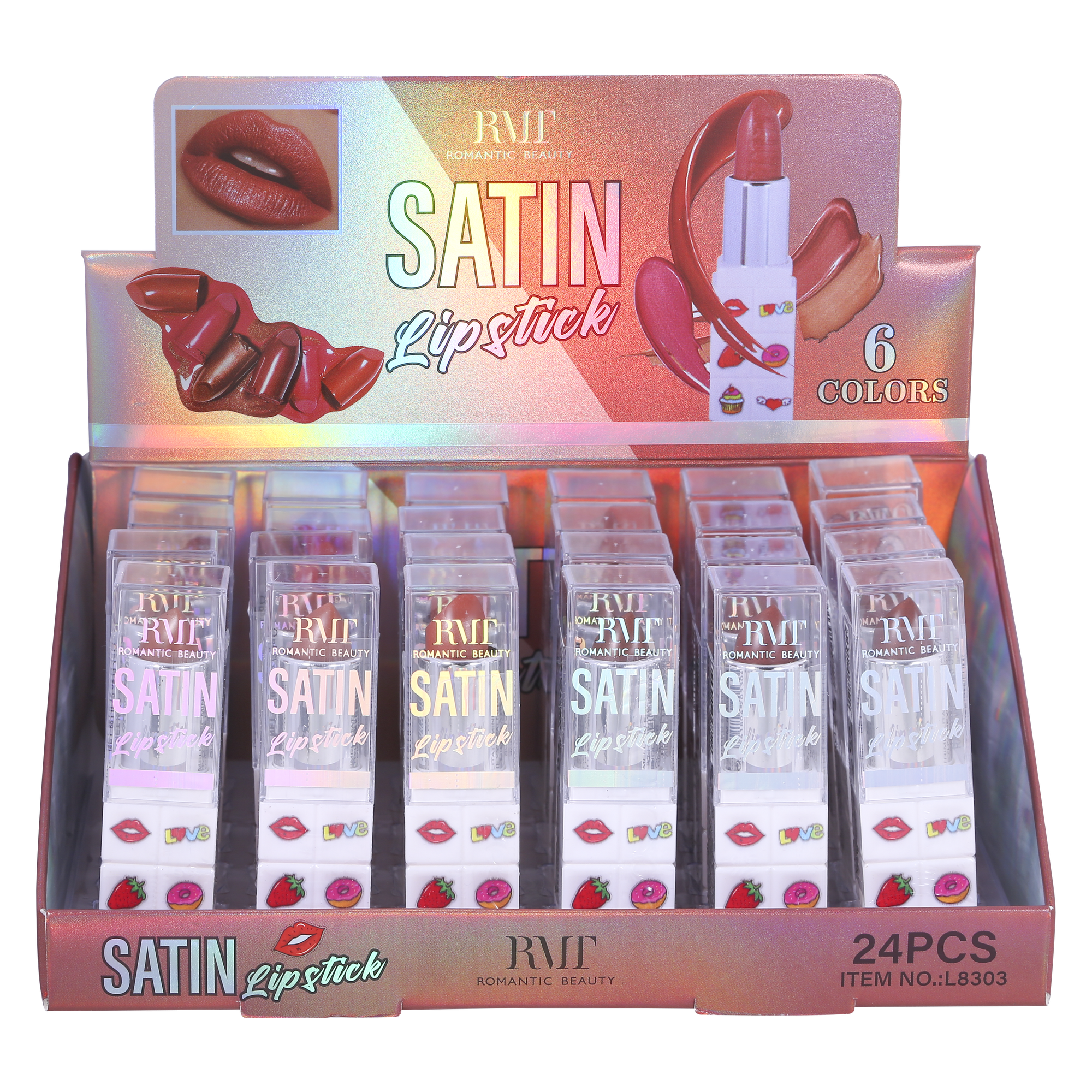 Pack 24 unidades LIP STICK SATIN