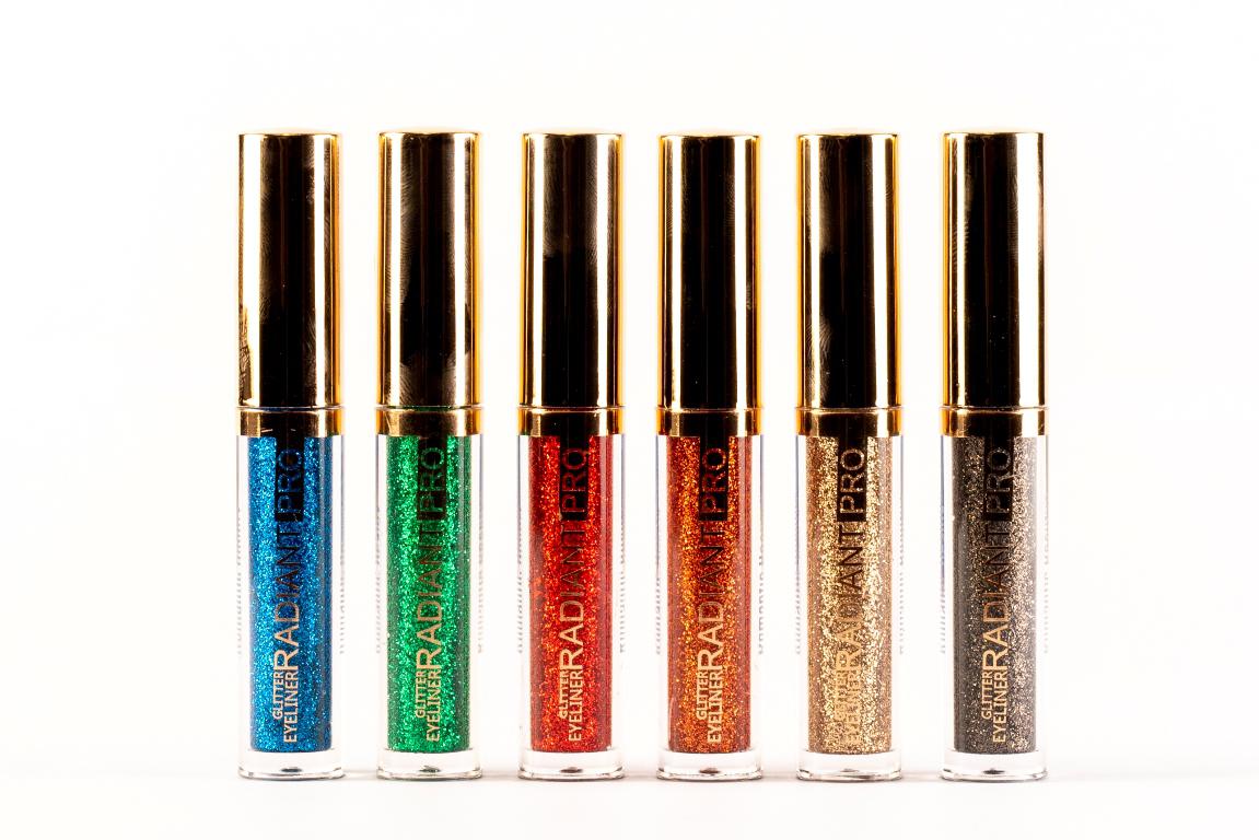 Pack de 24 unidades Delineador de ojos efecto glitter "RADIANT PRO"