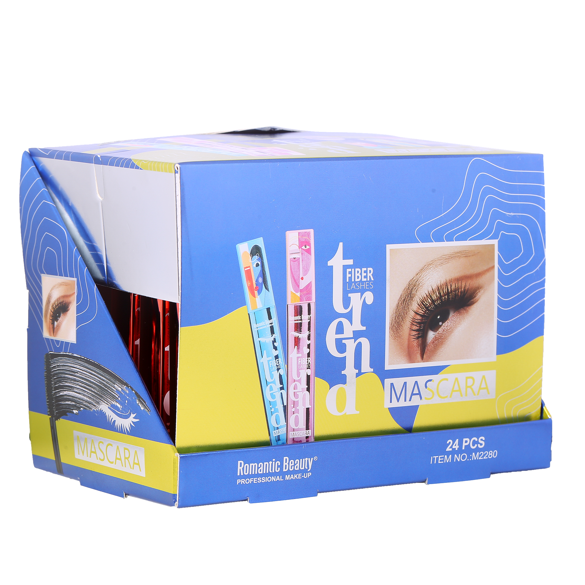 Miniatura Pack 24 unidades MASCARA DE PESTAÑA  FIBER LASHES TREND