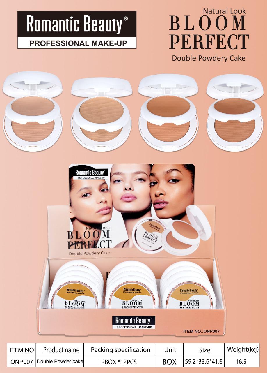 PACK DE 12 UNIDADES POLVO COMPACTO DOBLE "BLOOM PERFECT"