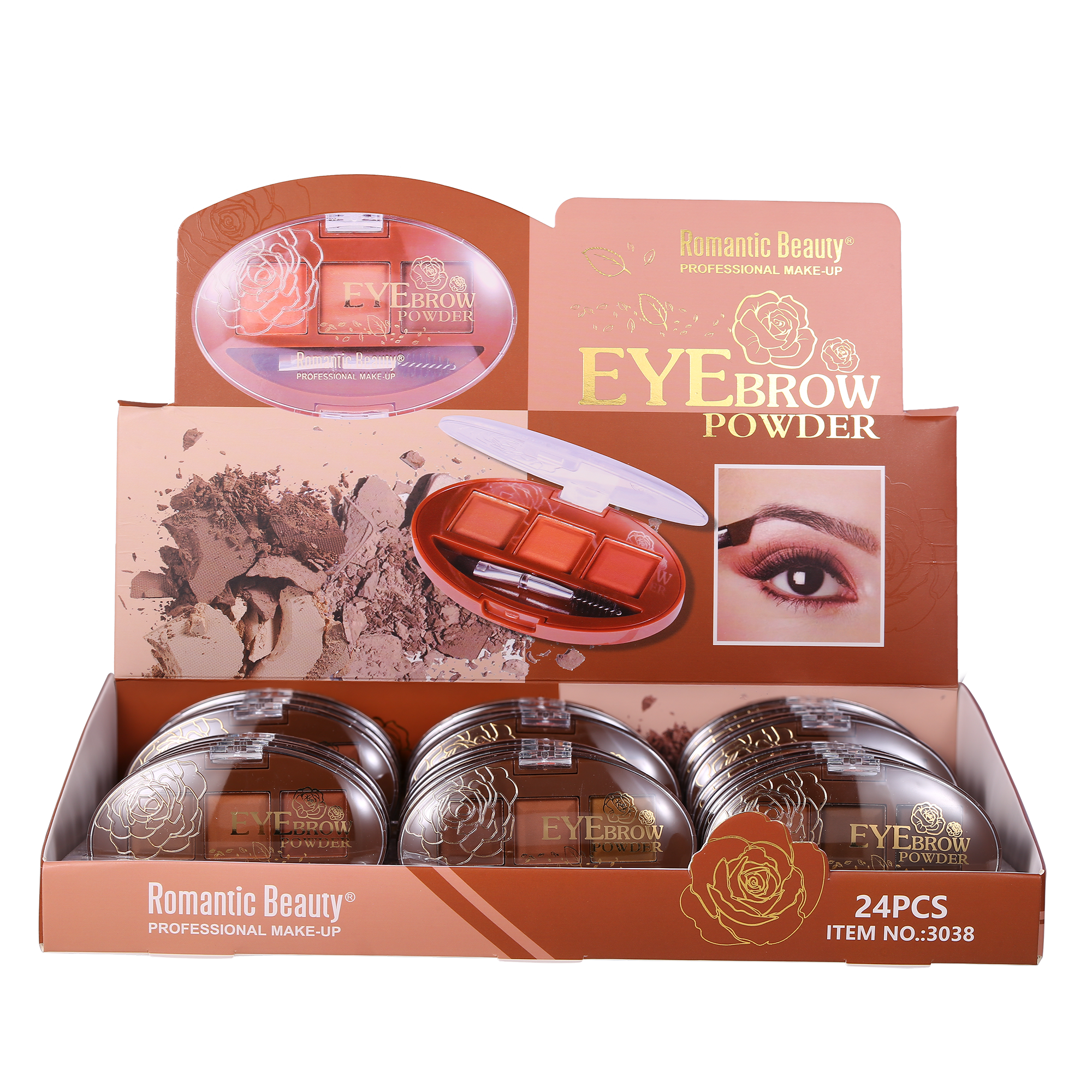 Pack 24 unidades SOMBRA DE CEJAS EYEBROW POWDER 