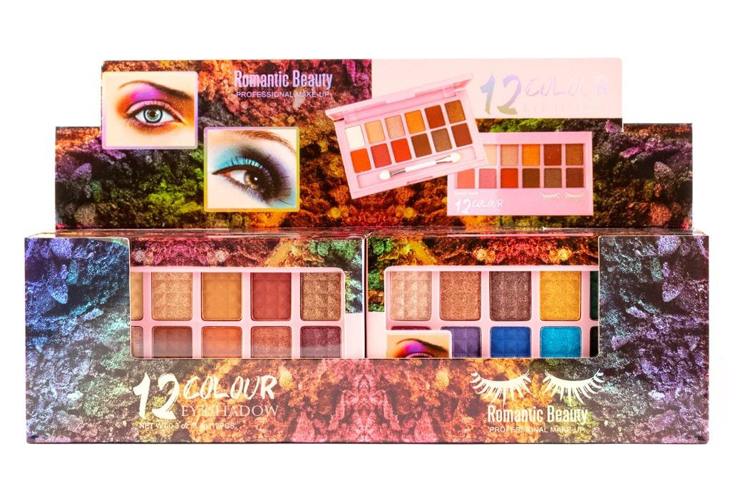 Pack de 12 unidades Paleta de sombras "12 COLORS OF BEAUTY"